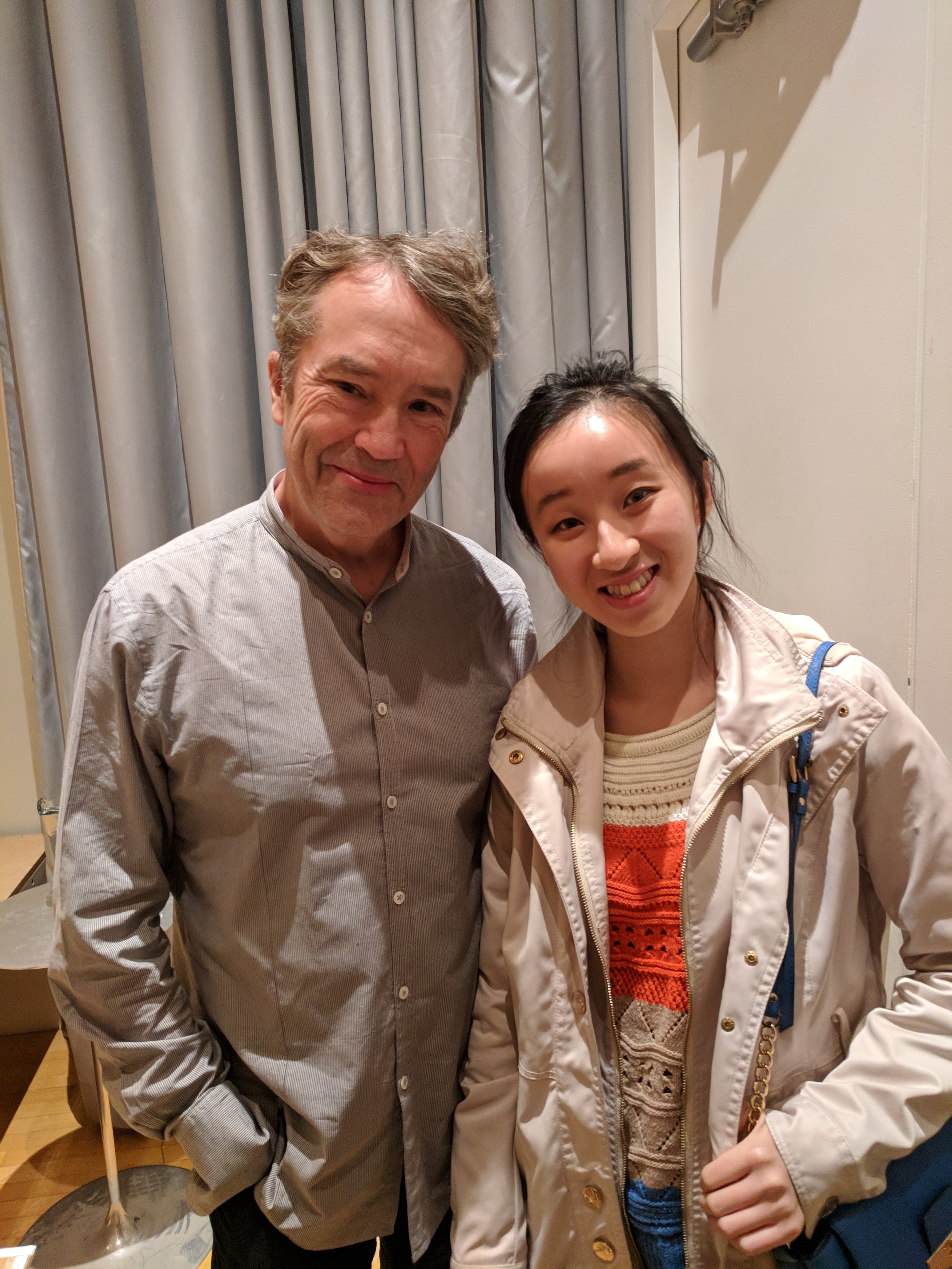 With film composer Carter Burwell