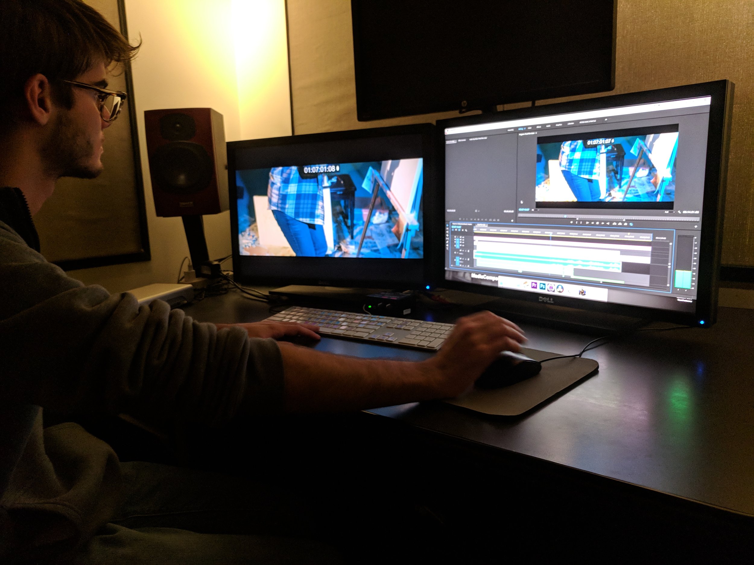 In post-production with Guilherme Pedra