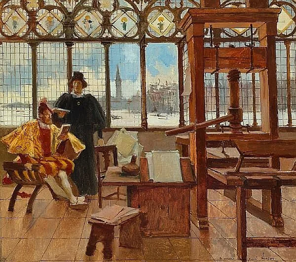 Escena del Taller del Manuzio