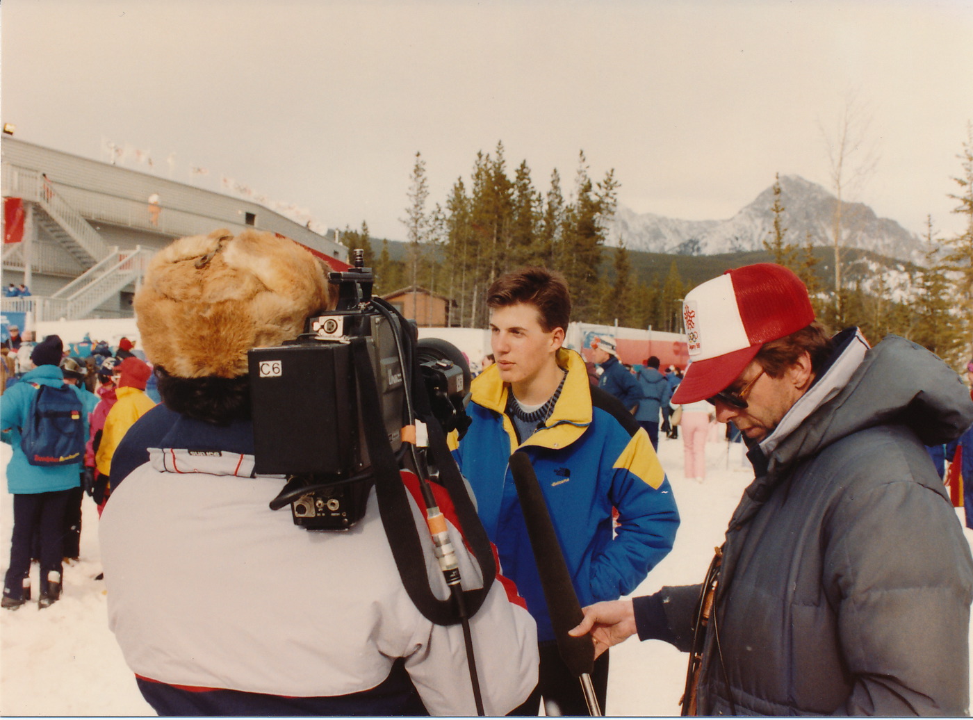 Jeff at the Calgary Winter Olympics