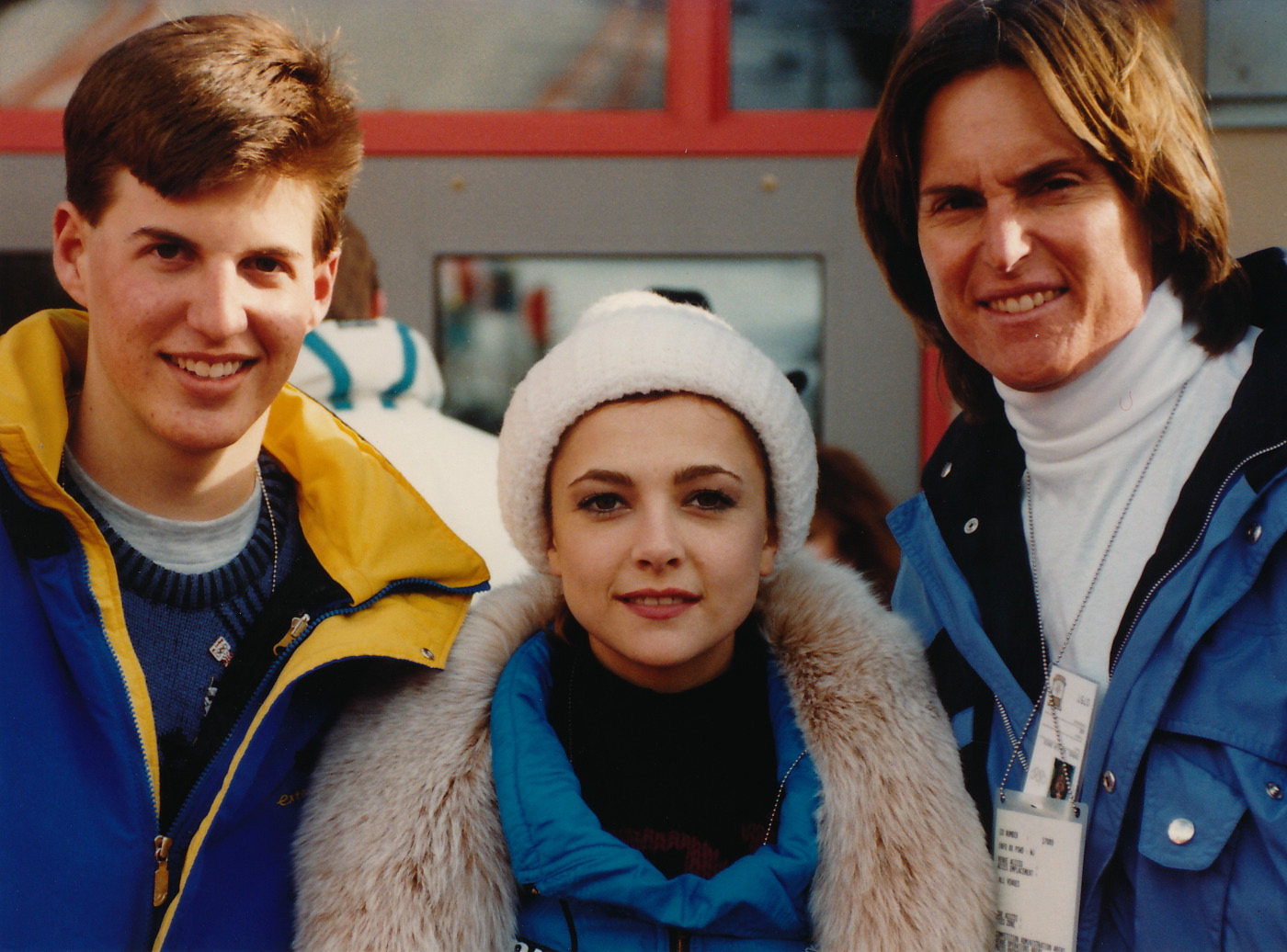 Jeff with Emma Samms and Bruce Jenner in Calgary