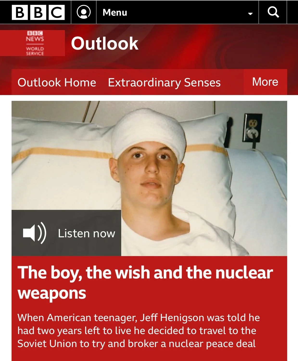 Jeff Henigson on BBC Outlook