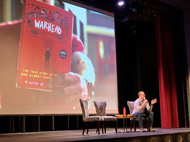 Forgot to share my favorite picture from an October visit to Poly @poly_k12 to talk about my #WarheadMemoir. The audience of 400+ was engaged throughout, and they had so many thoughtful questions. Such a delight! @polyalumni