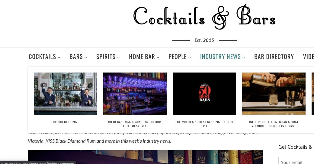 Cocktails &amp; Bars 