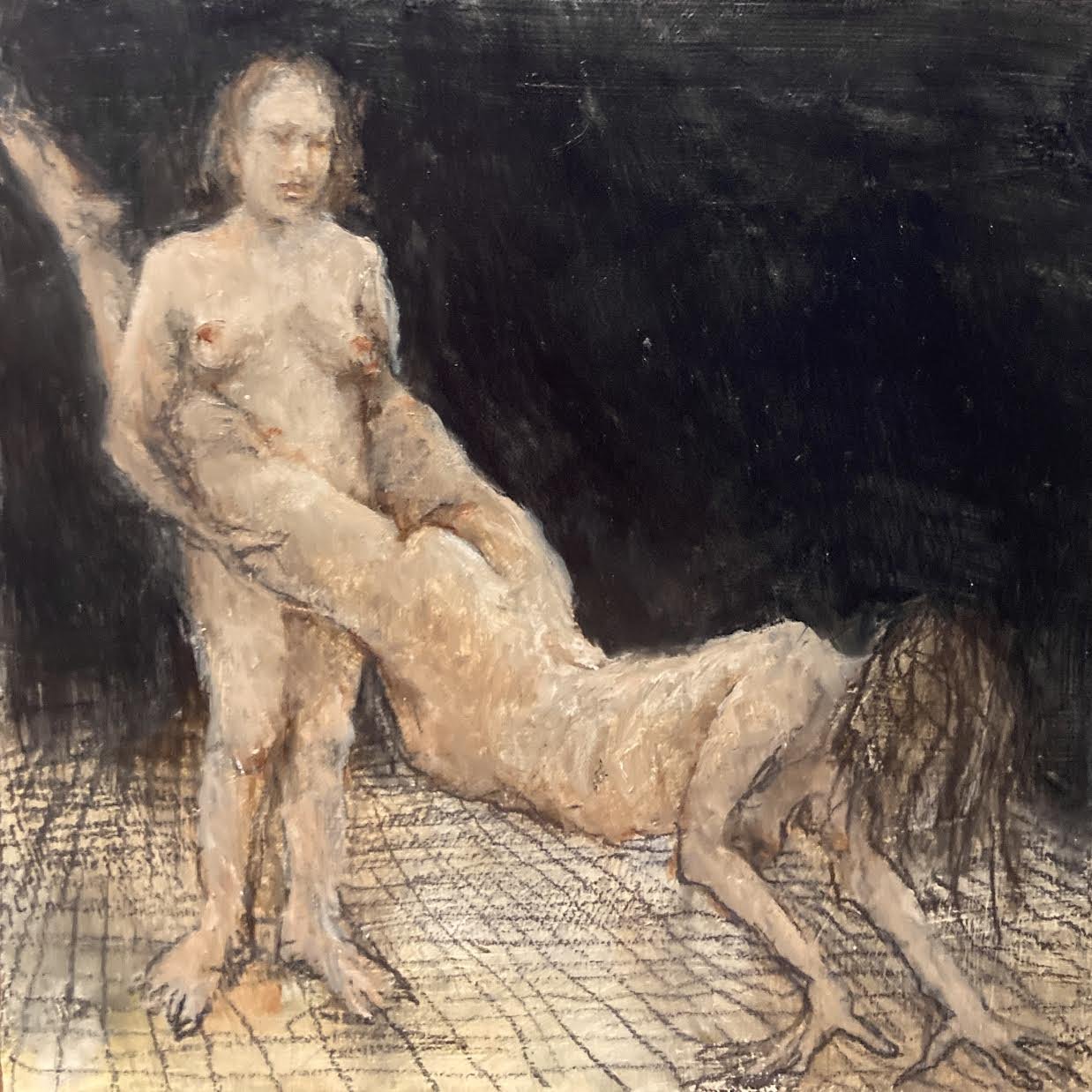  2026 | oil and graphite on board | 4 × 4 in  