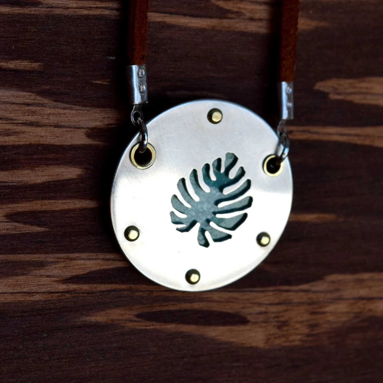 Split Leaf Philodendron Pendant
