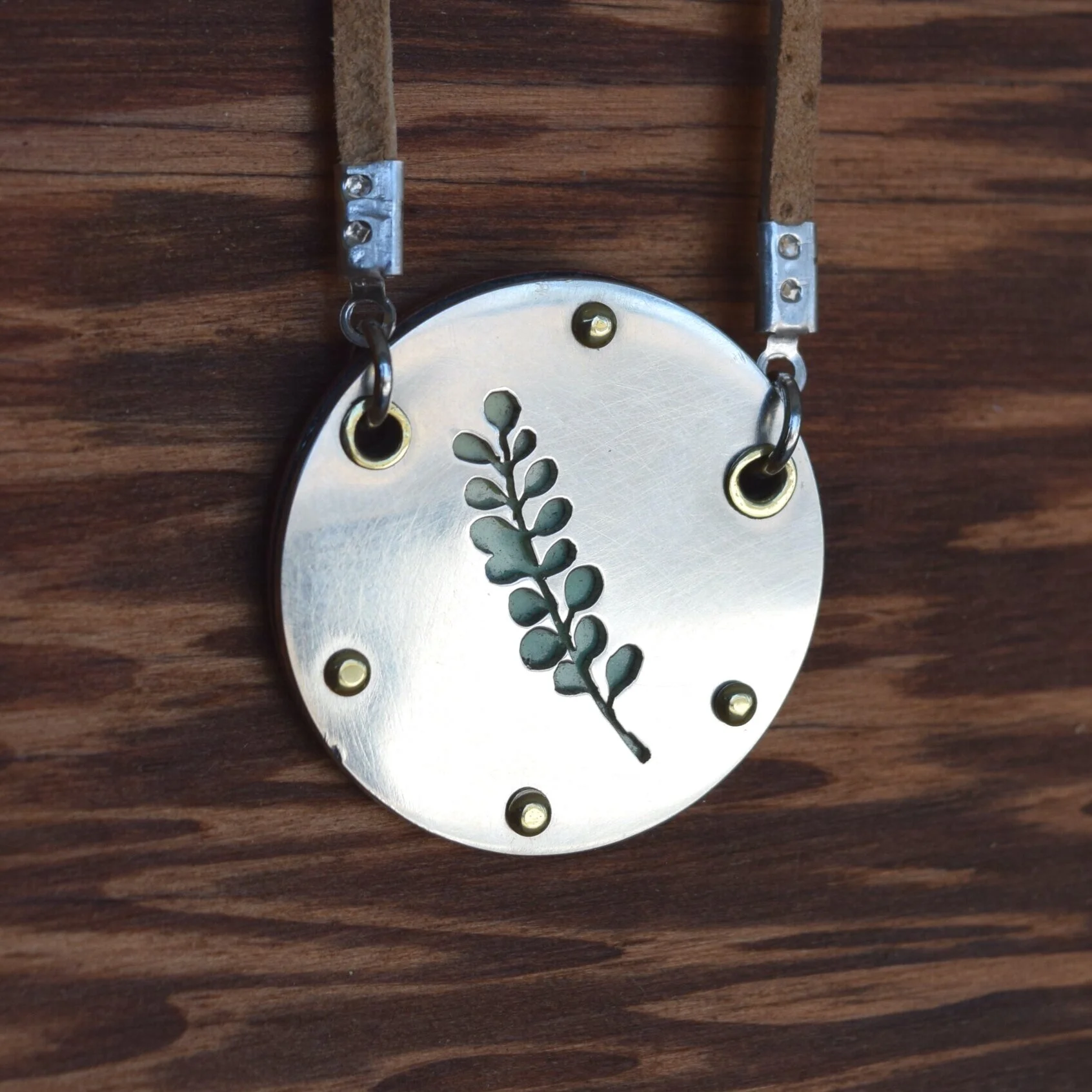Silver Dollar Eucalyptus Pendant
