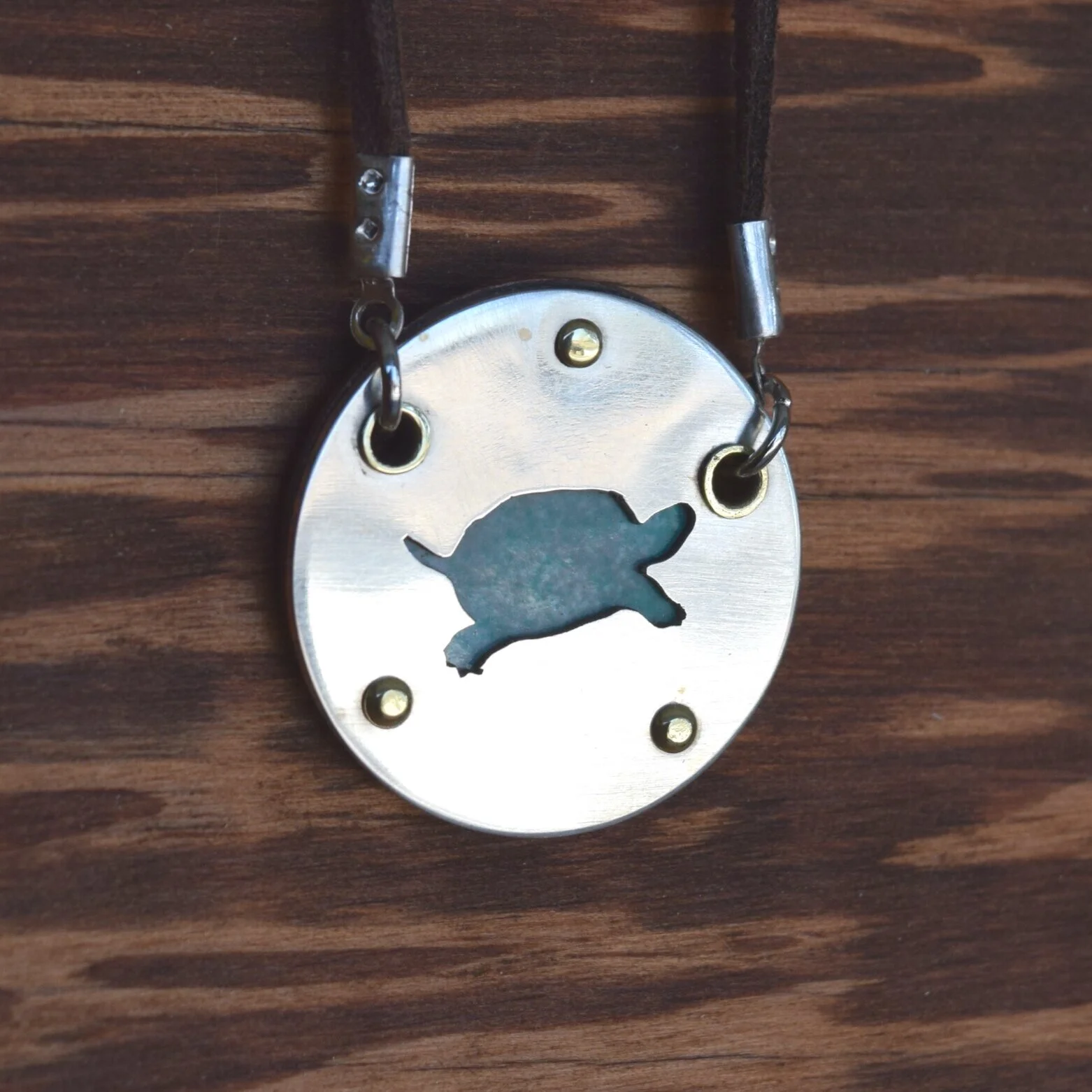 Red-eared Slider Turtle Pendant