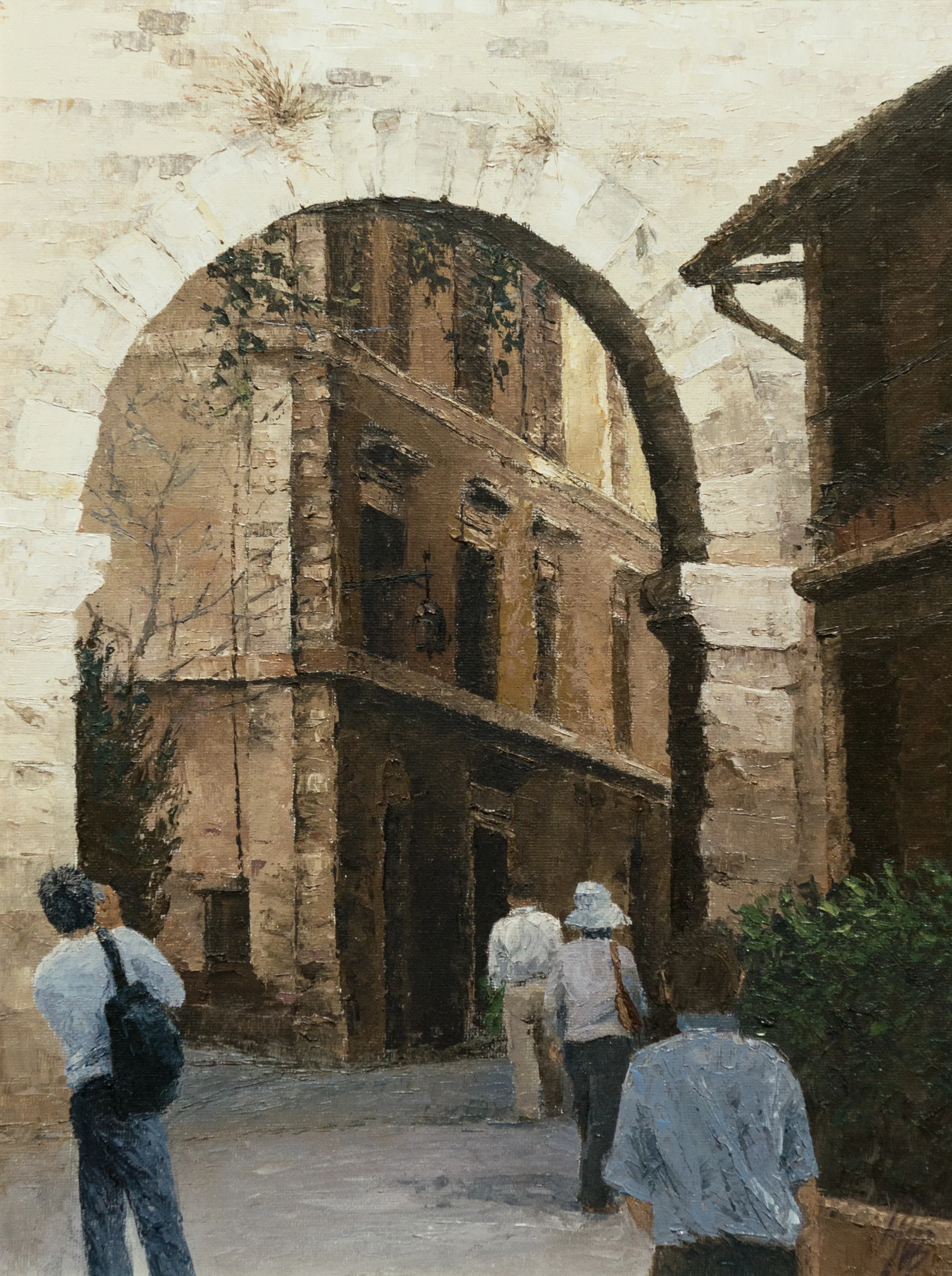 Gate To Tuscan Town, Oil, 55 x 72cm, SOLD