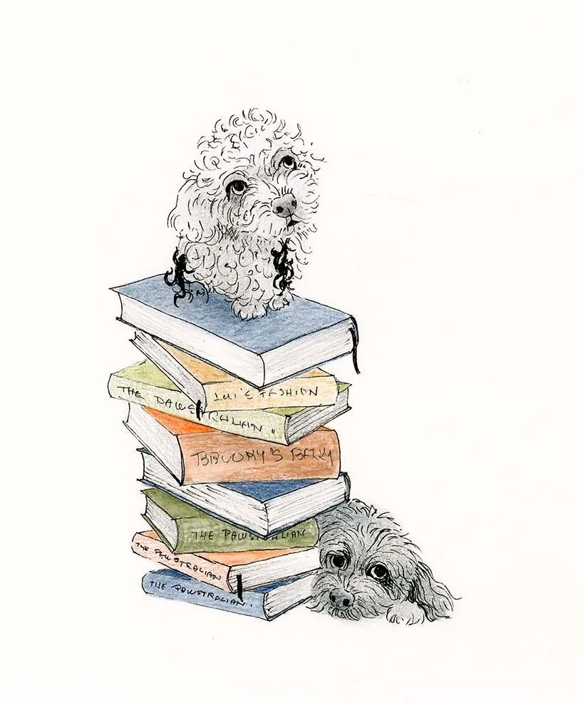 Brooky and Lilly reading