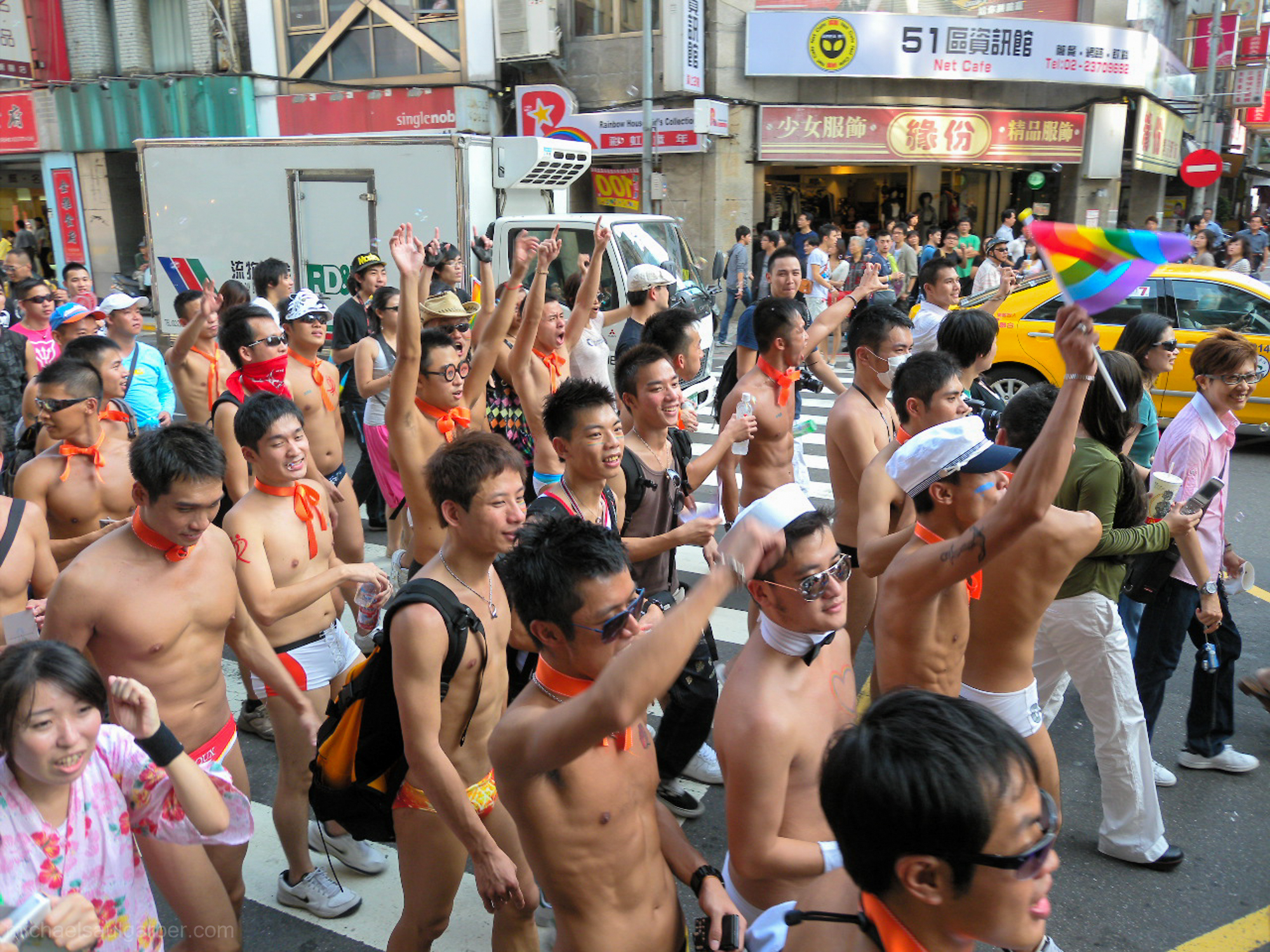 Taiwan Pride first started in 2003, and grew in popularity year on year, Taiwan Pride, 2009