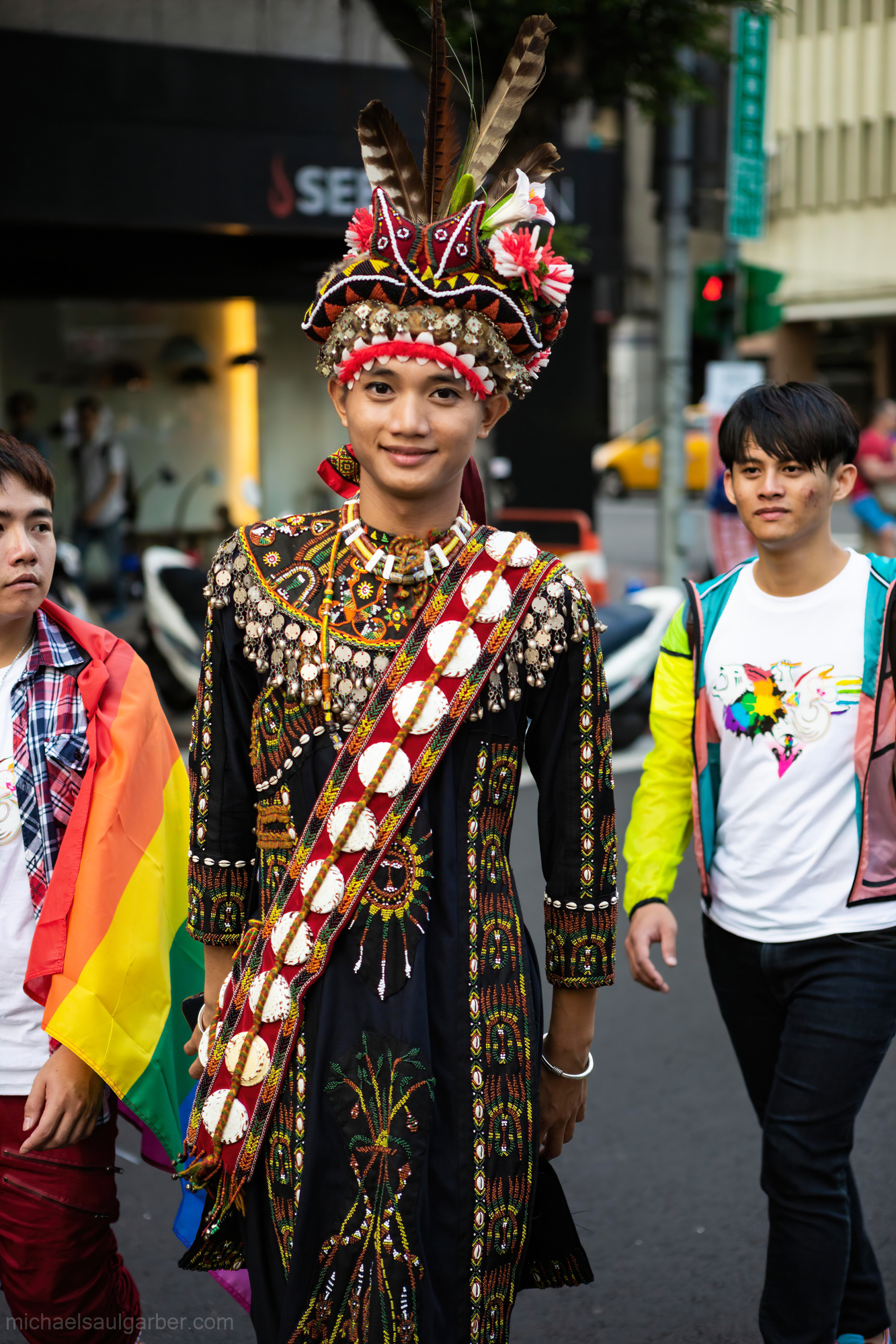 Indigineous LGBT activists, Taiwan Pride, 2014