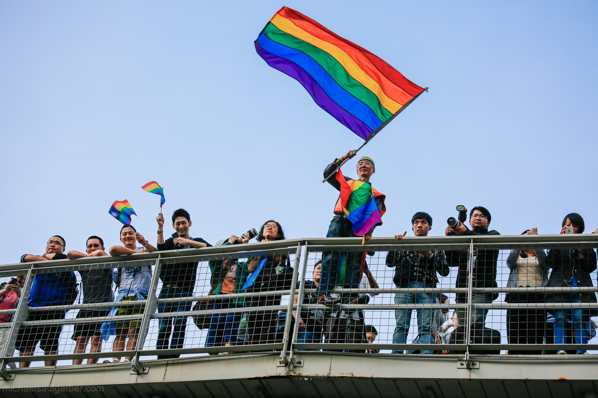 Chi Chia-wei in 2017. In May of that year, the high court ruled in his favor in a lawsuit to legalize same-sex marriage in Taiwan. Taiwan Pride, 2017