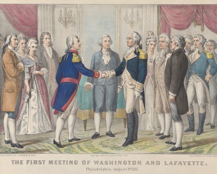 La Fayette meets Washington