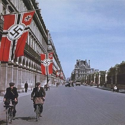 Rue de Rivoli with Nazi flags