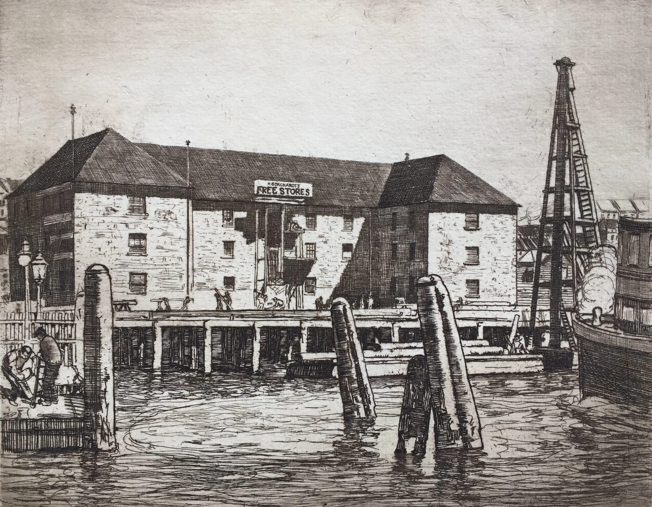 Lionel Lindsay | Old Commissariat Stores, Circular Quay 1912 | SOLD