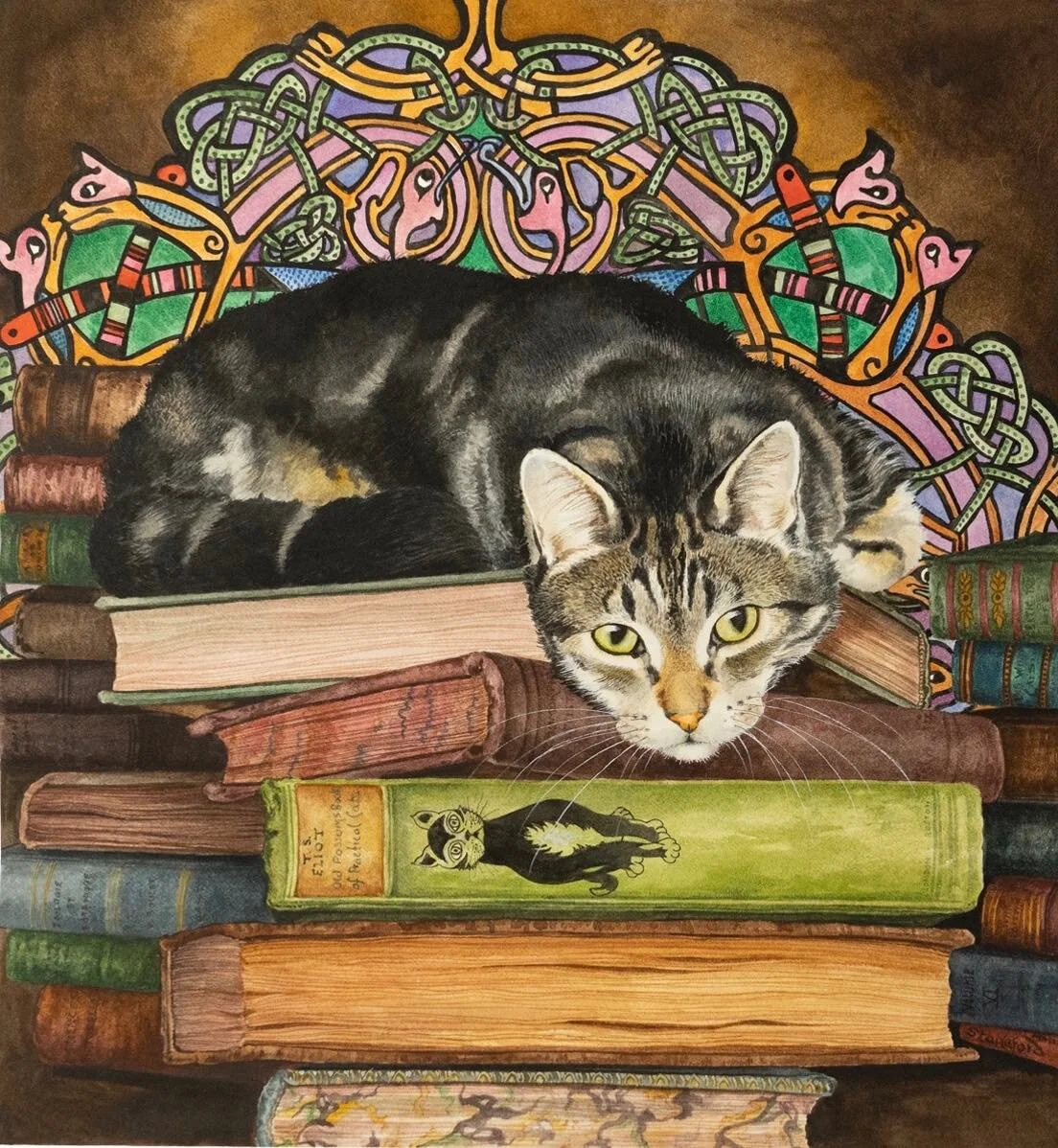 Jane Stapleford | Raphael Discovers T.T. Eliot's Practical Cats | SOLD
