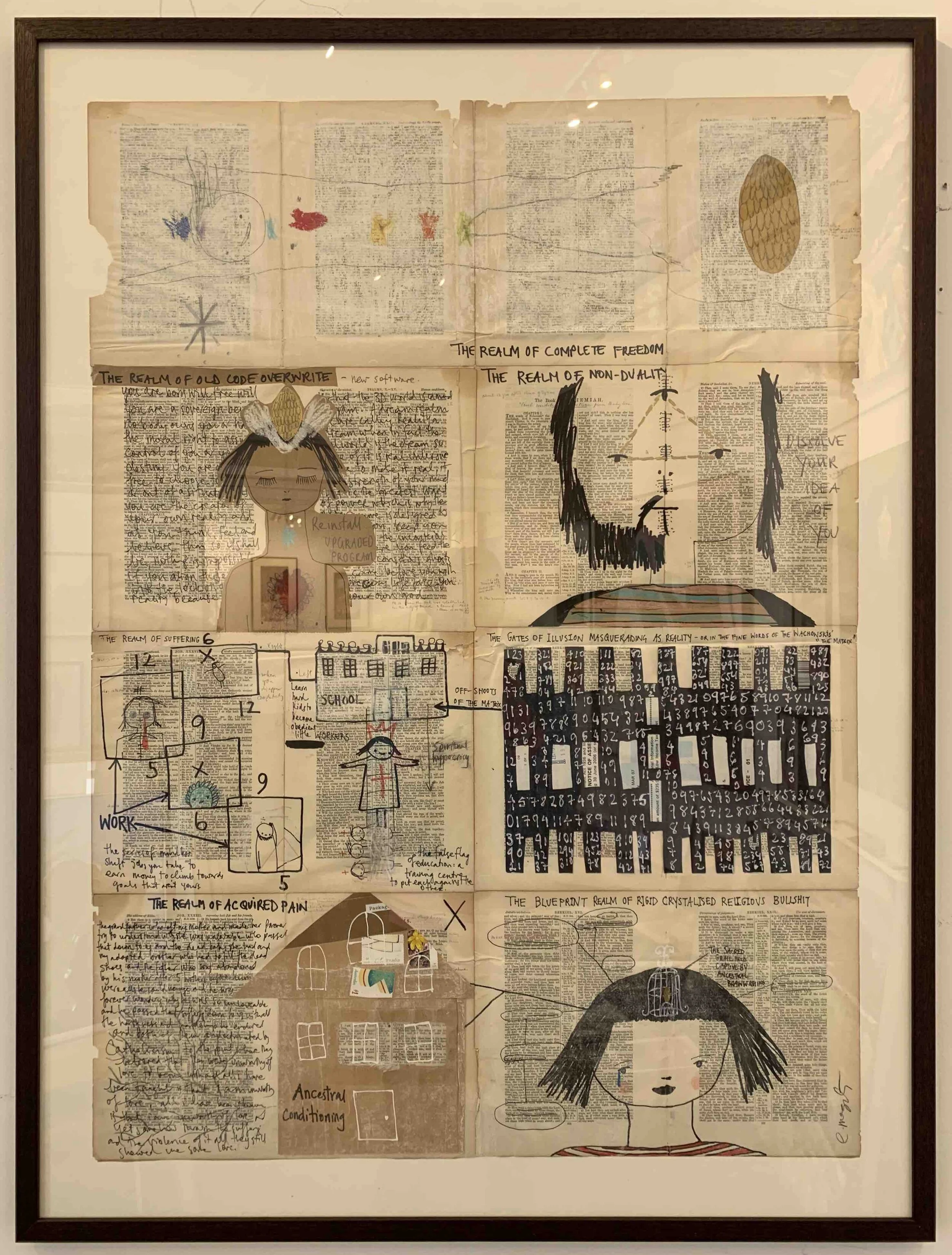 Emma Magenta | The Great Map Of Liberation | SOLD
