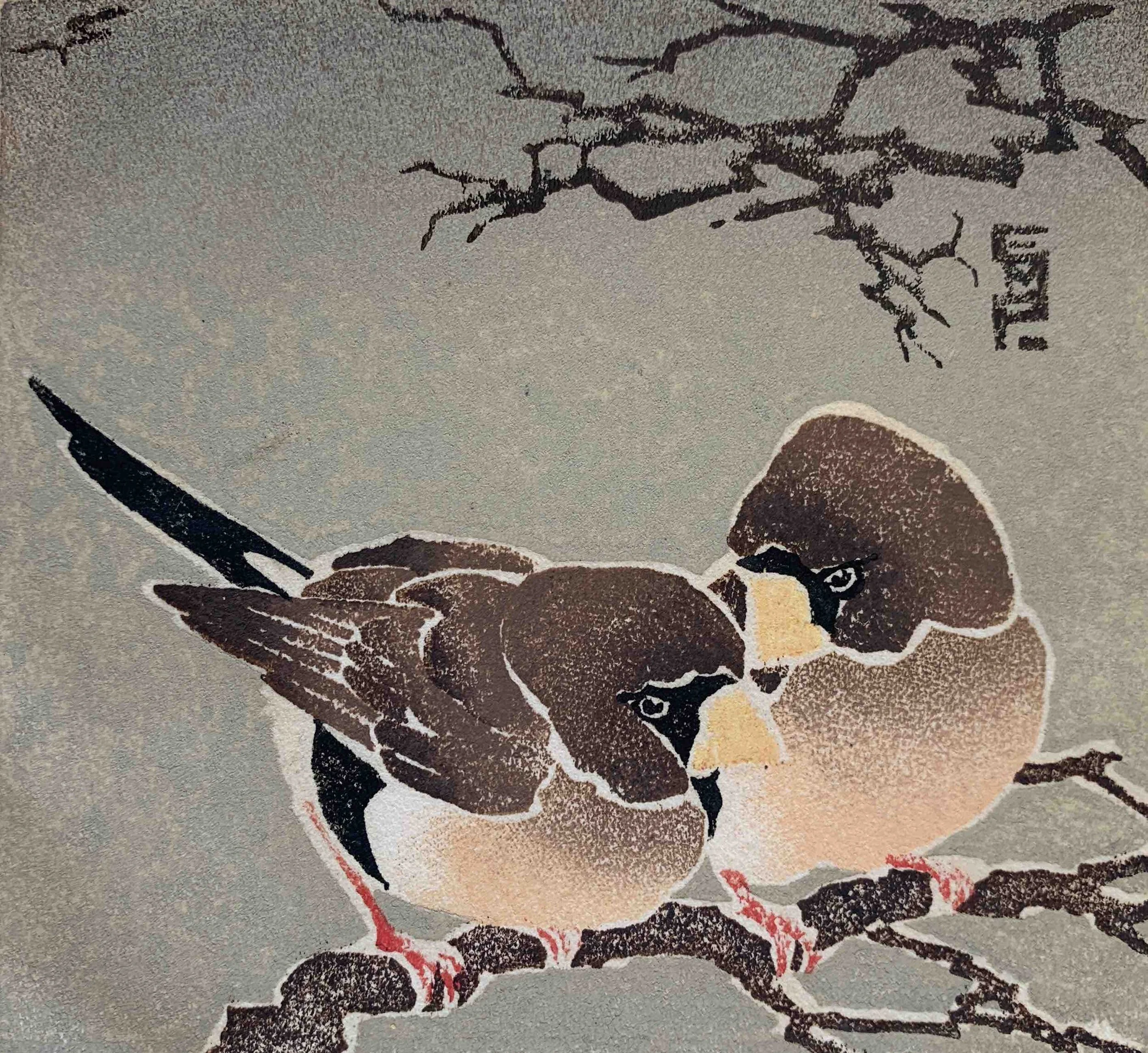 Ethleen Palmer | Masked Finches | 1936 | SOLD