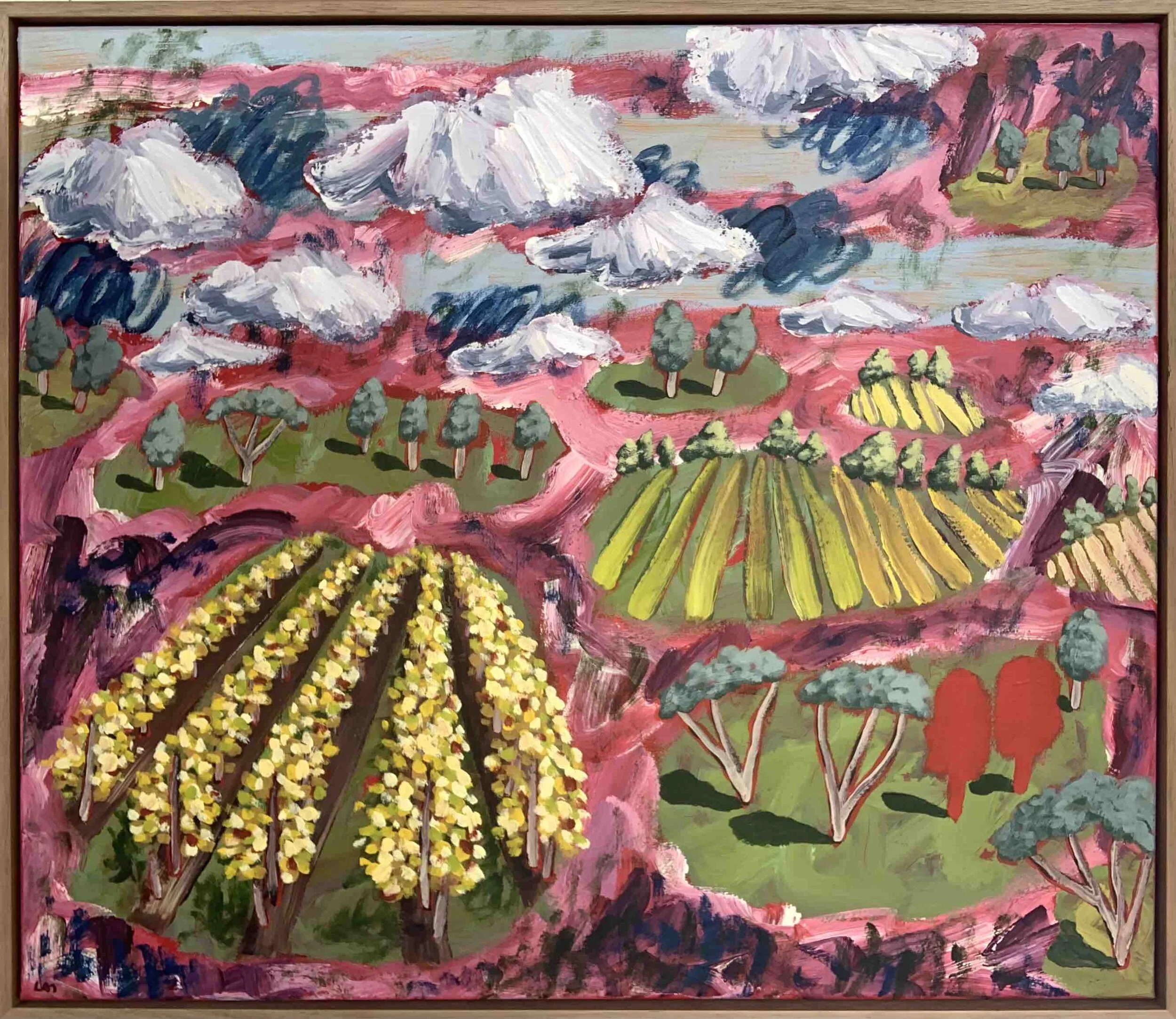 James Lai | Vineyards In Autumn | SOLD