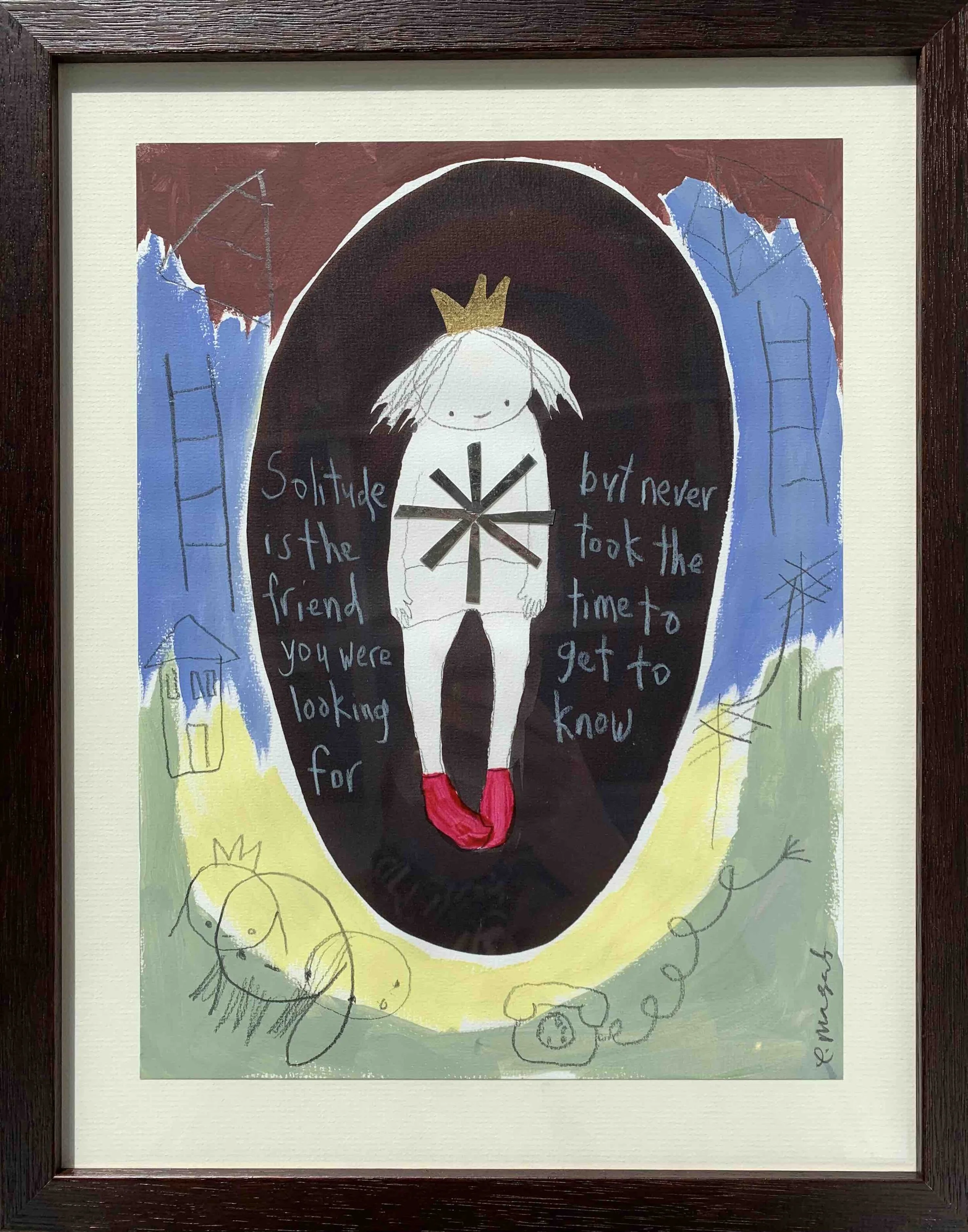 Emma Magenta |  Solitude Is The Friend You Were Looking For..... | SOLD
