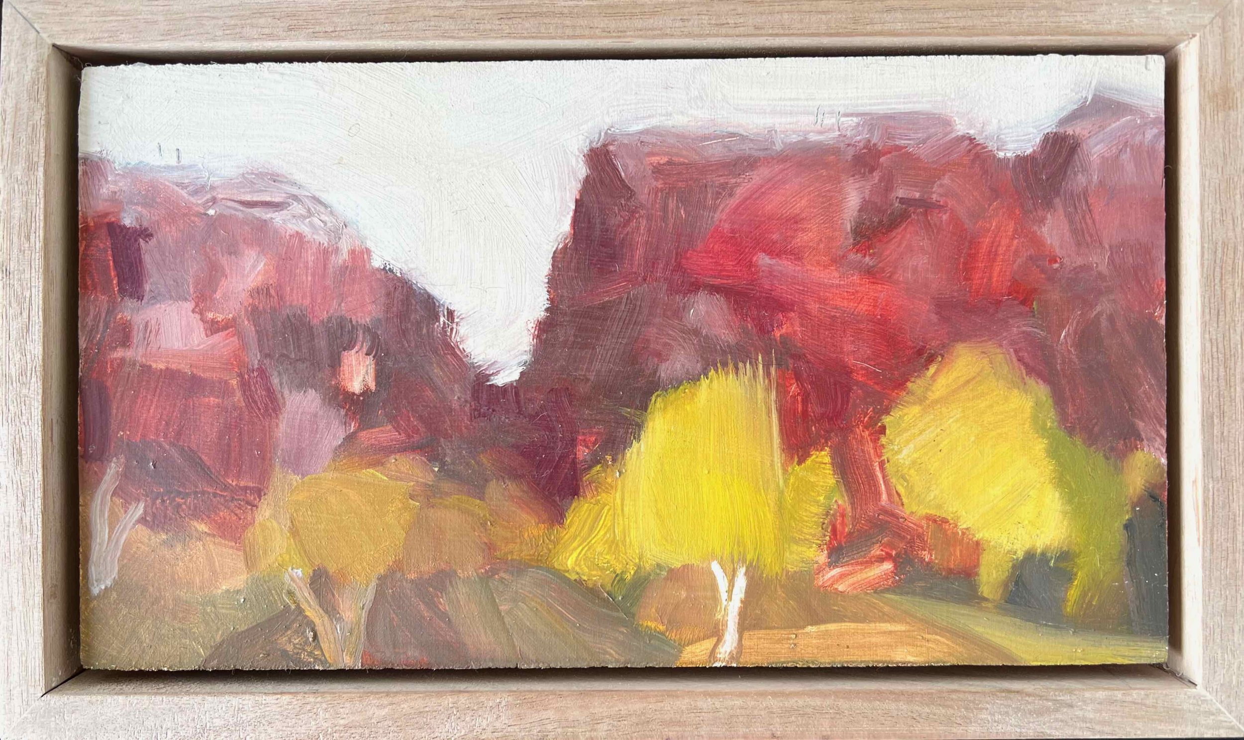 Jane Canfield | Burnt Escarpment and Wattle | SOLD