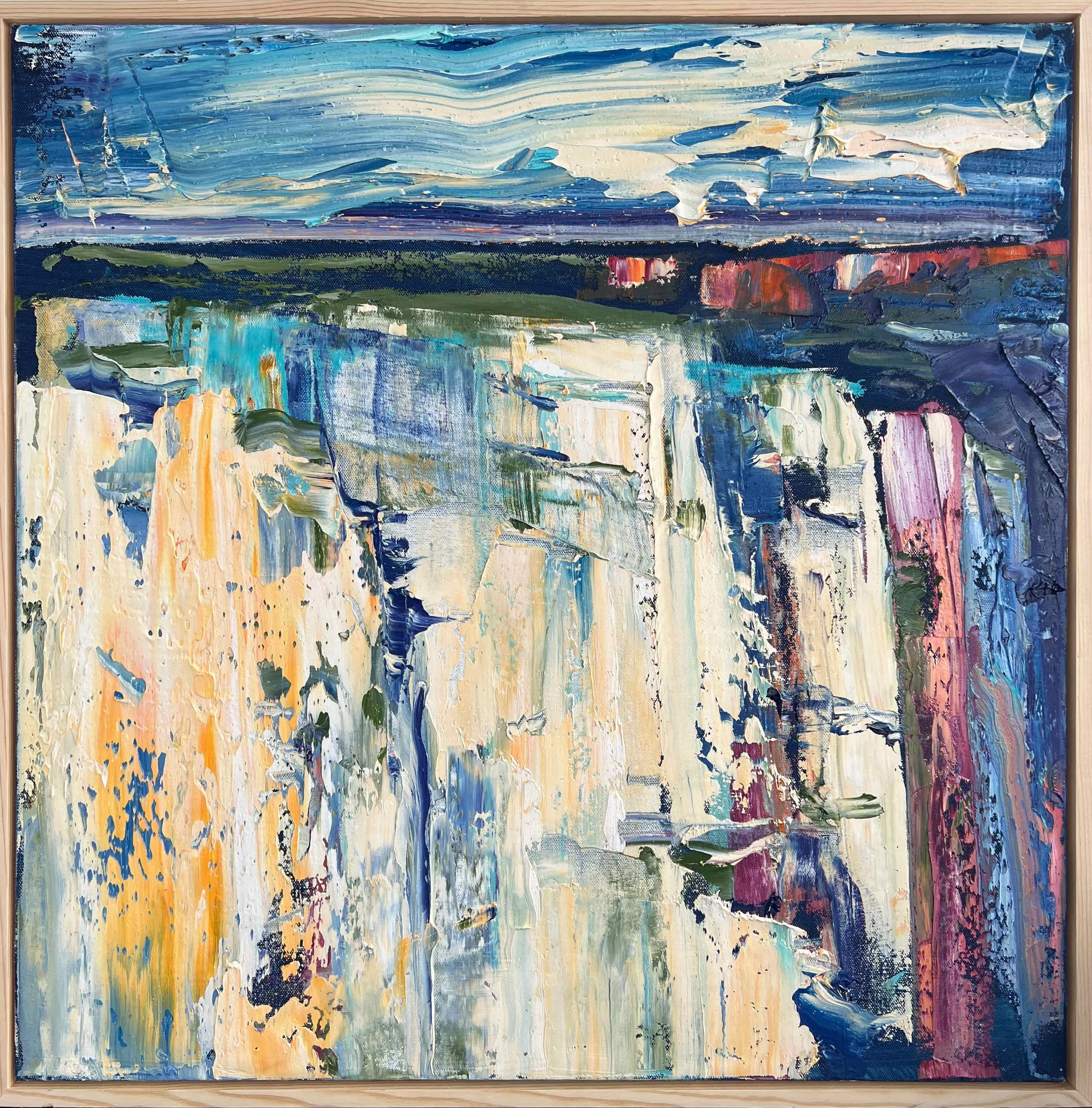 Rowen Matthews | Folded Rock and Clouds | SOLD