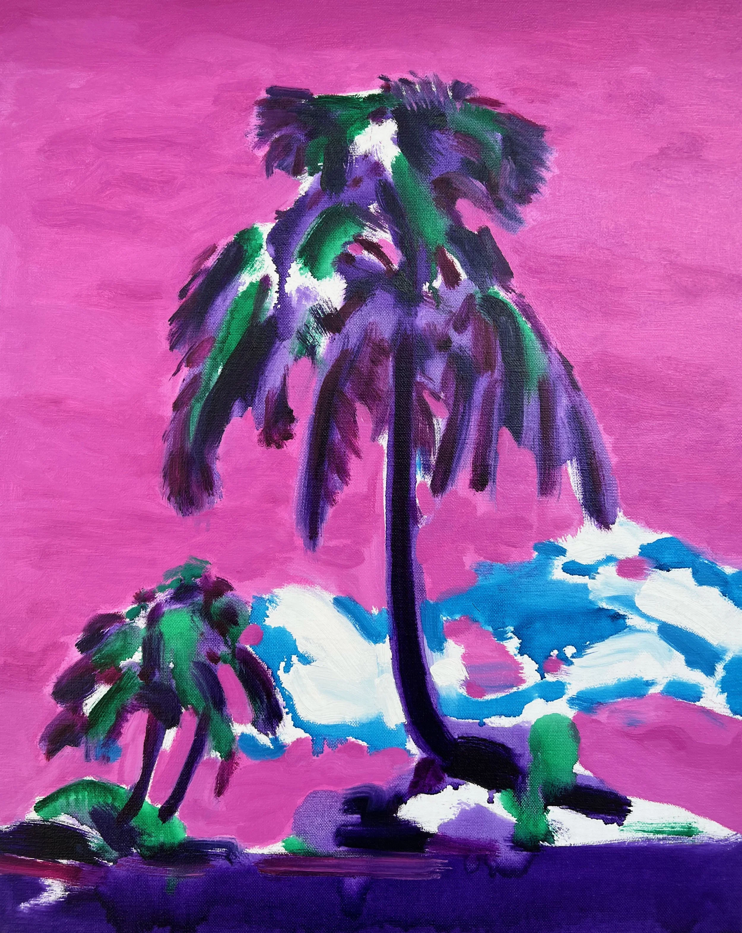 Mathew Lynn | Little Wet Palms | SOLD