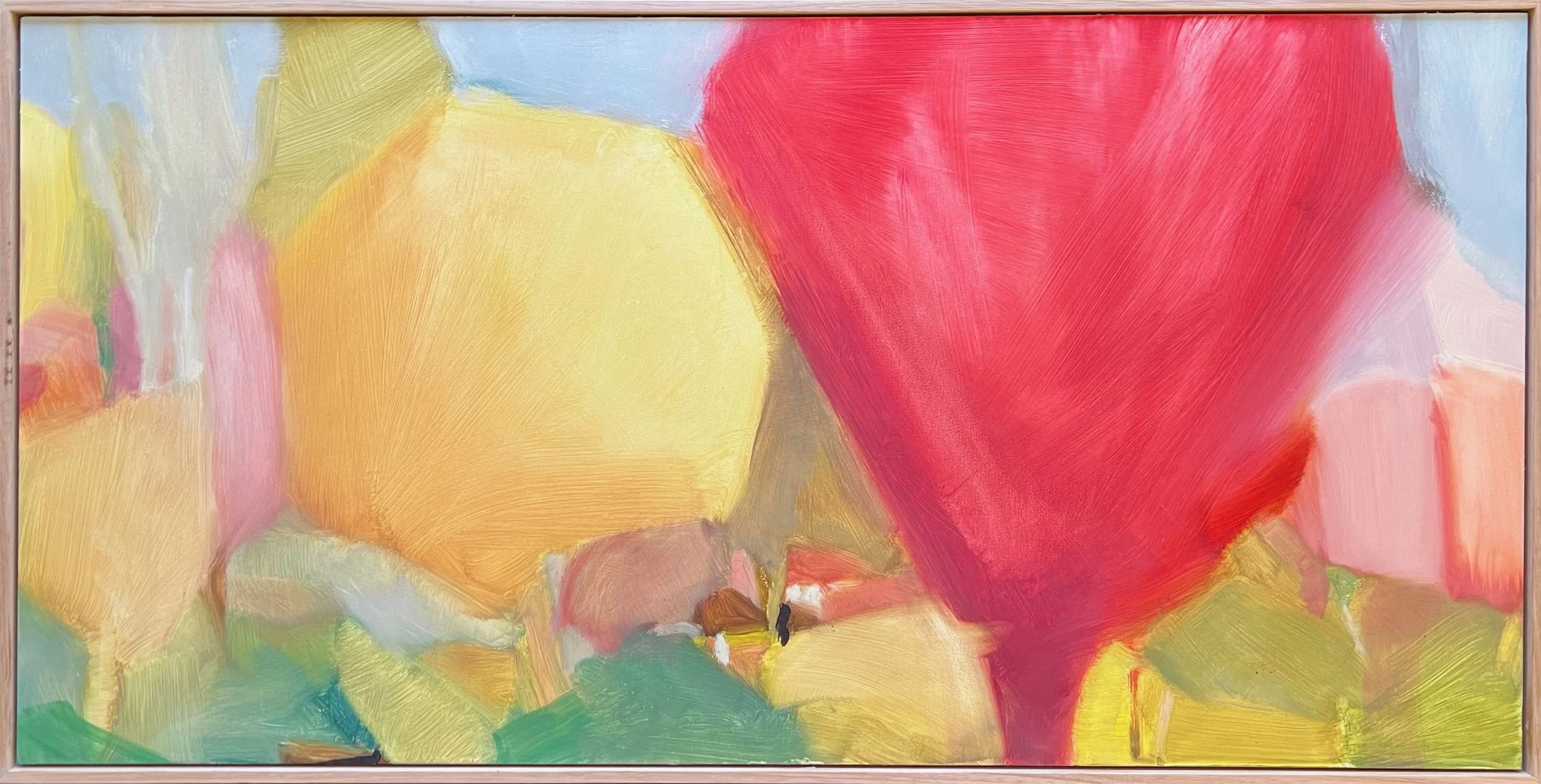 Jane Canfield | Pink Tree &amp; Barn | SOLD