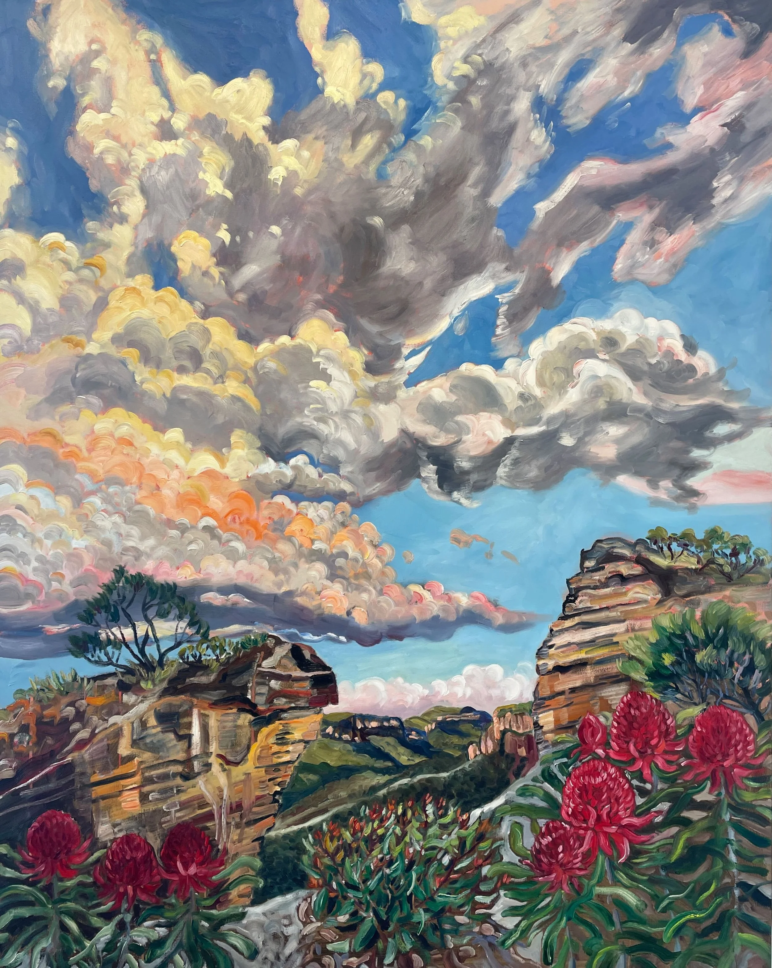 Rachel Hannan | Clouds Flying Over Hanging Rock | SOLD