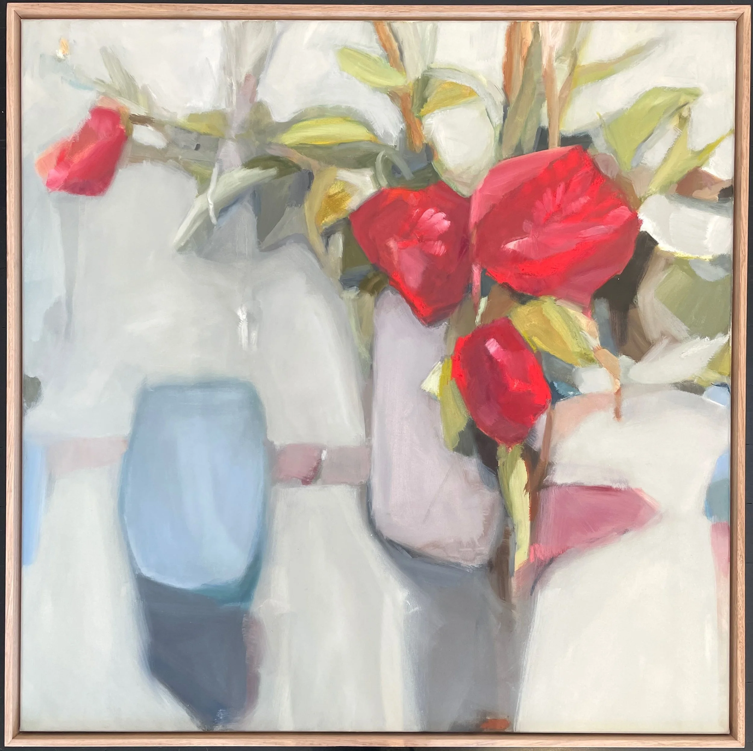 Jane Canfield | Flowers With Blue Pot | SOLD