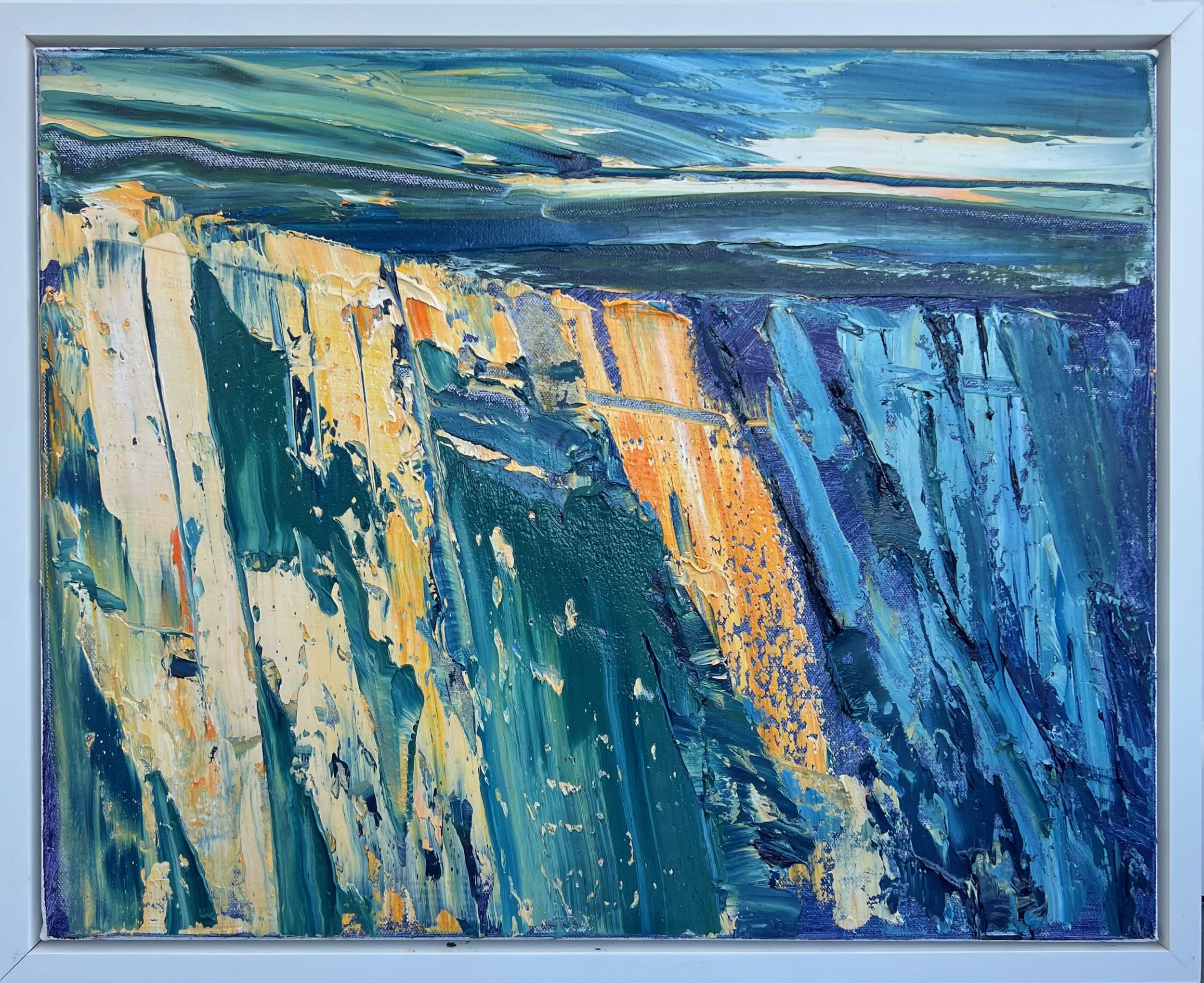 Rowen Matthews | Cliff Study Evening Light | SOLD