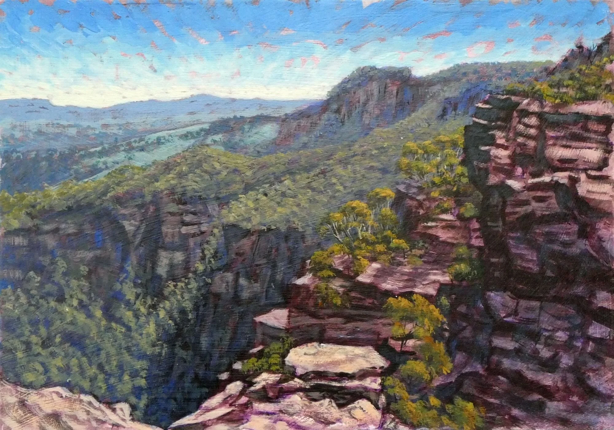 Rhett Brewer | Over Narrow Neck (study) | SOLD