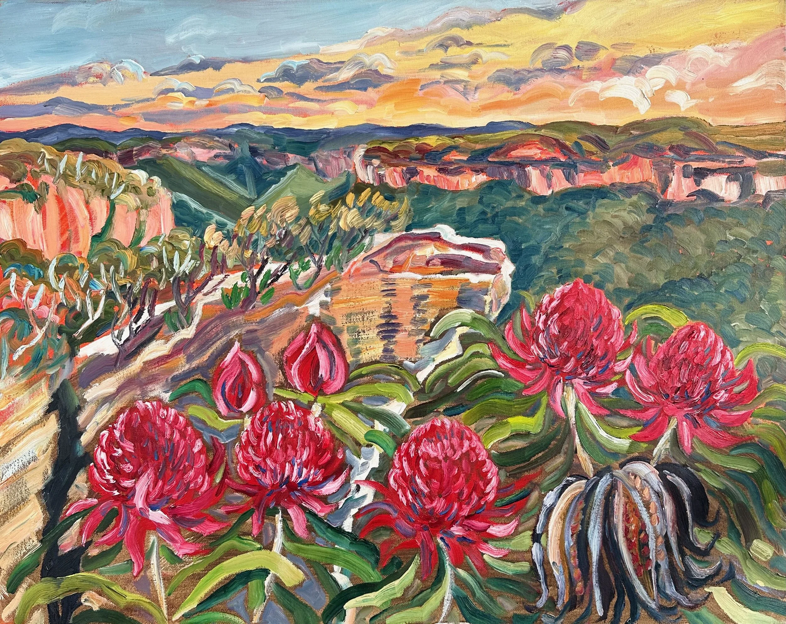 Rachel Hannan | Warm Sunset Glow | SOLD