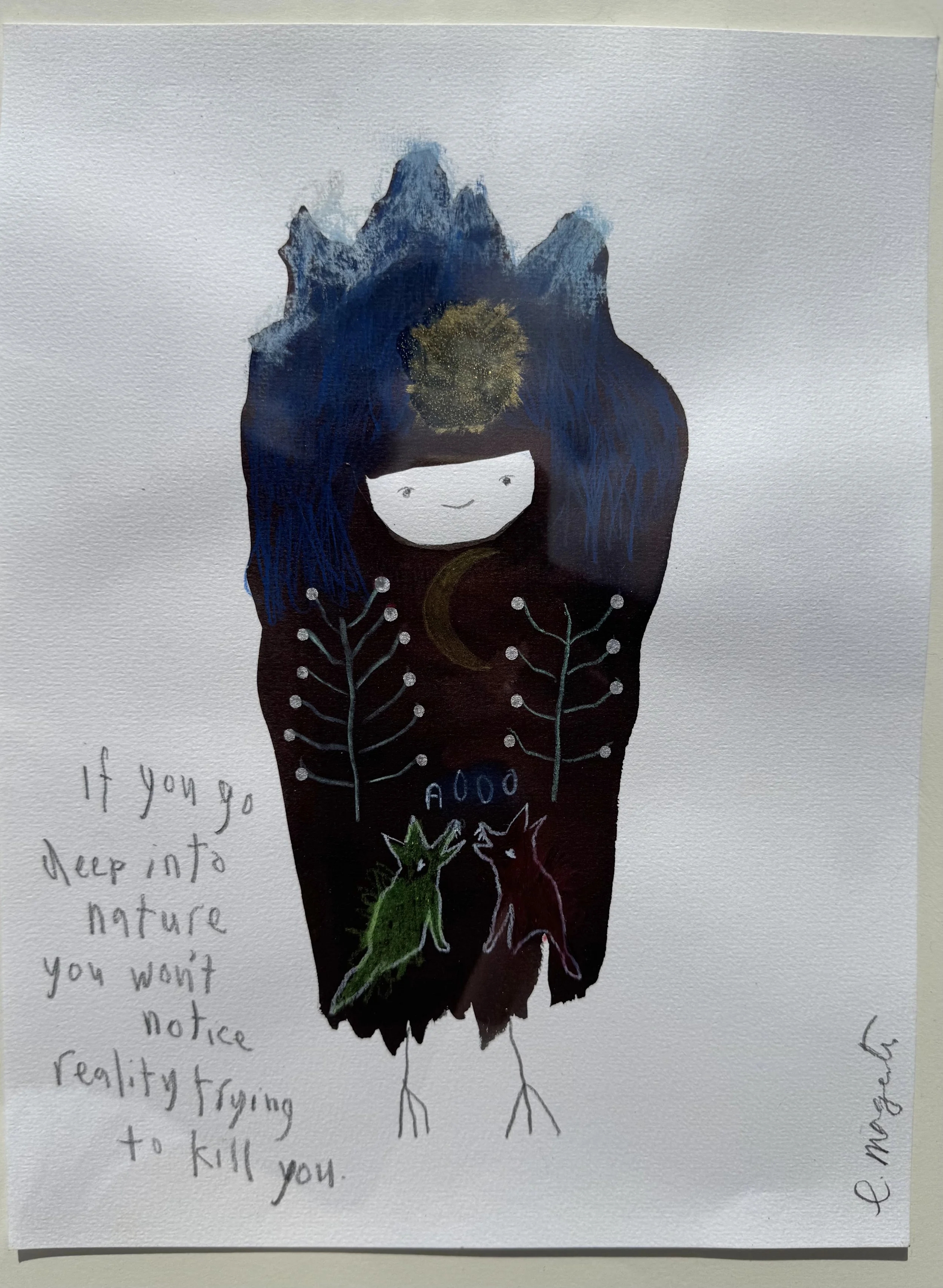 Emma Magenta | If You Go Deep Into Nature | SOLD