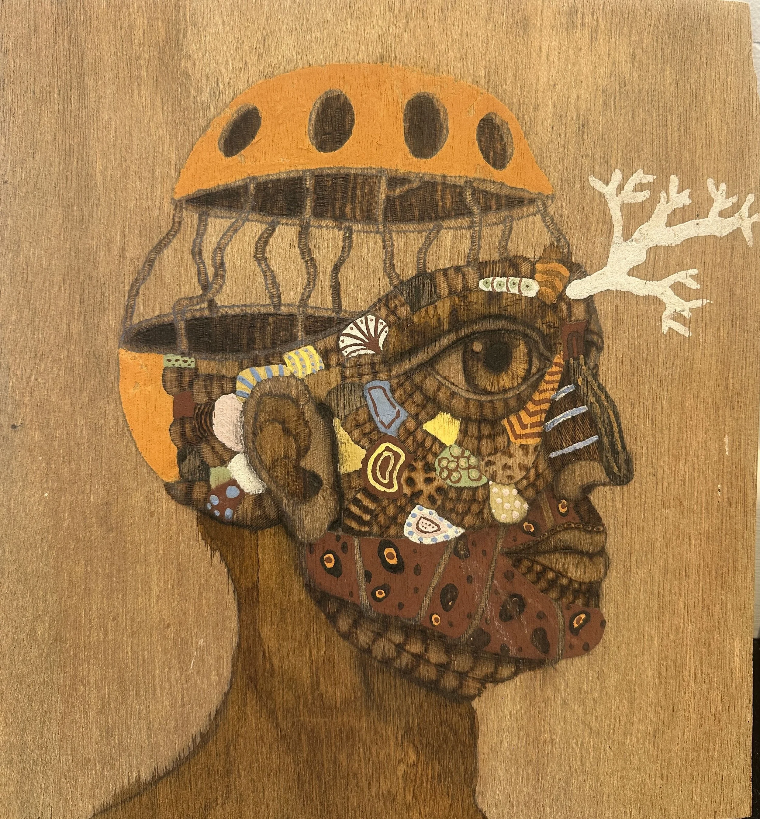  Scott Marr | Pyrography Head | SOLD