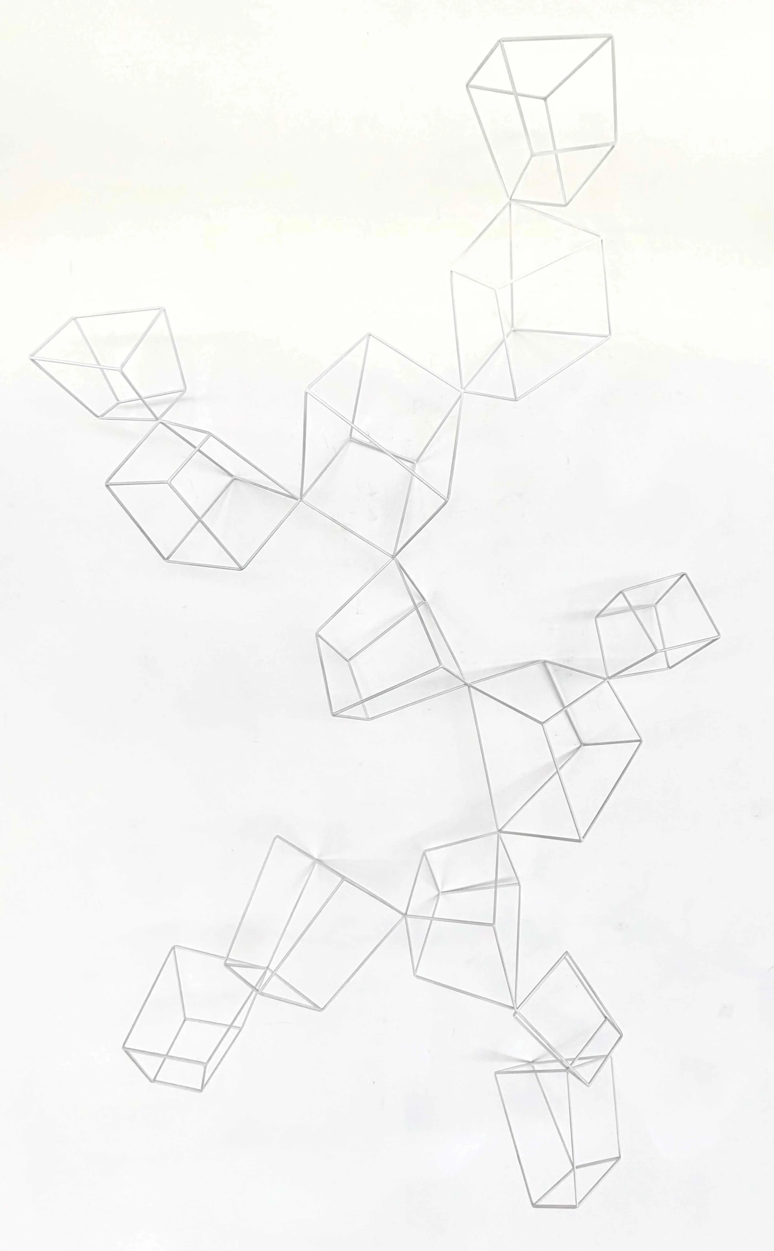 Morgan Shimeld | Abstract Cube Formation | White