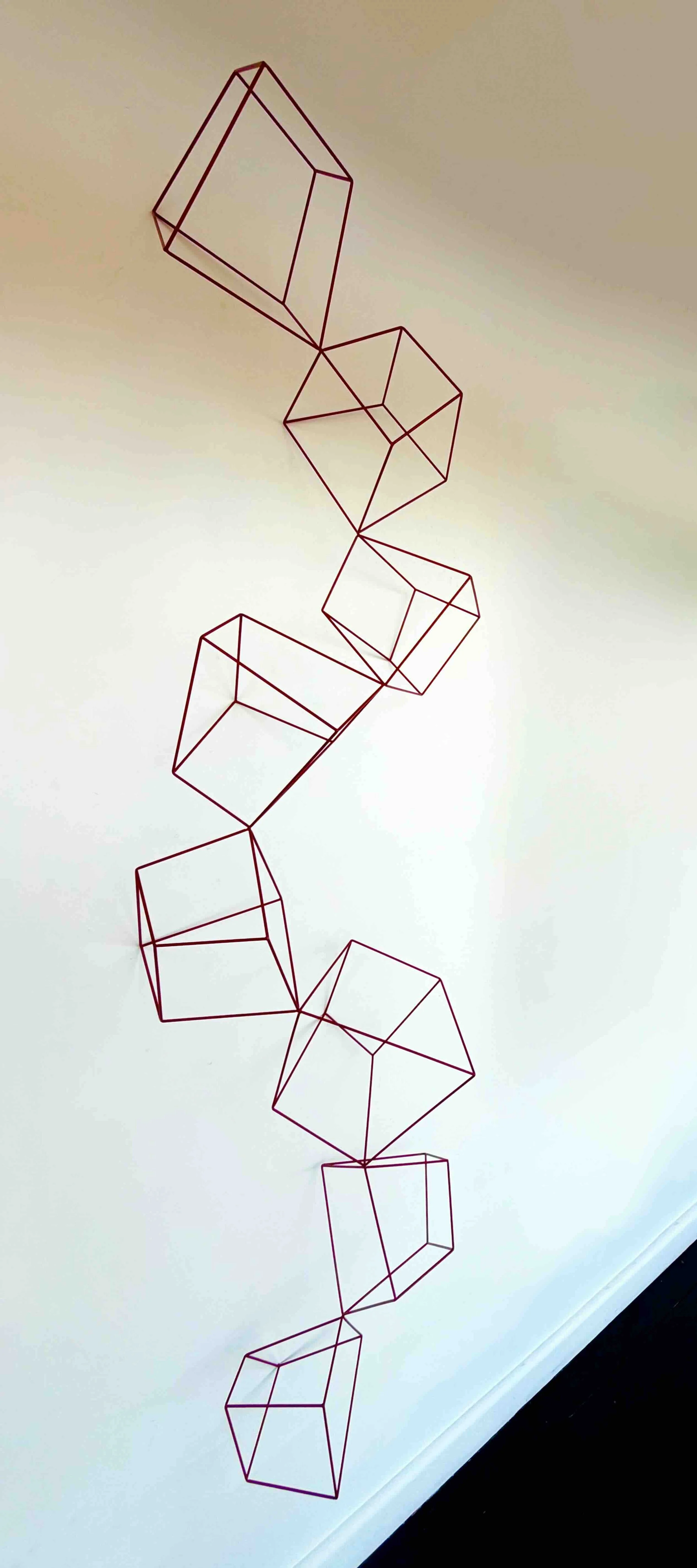Morgan Shimeld | Long Cube Formation Dark Red