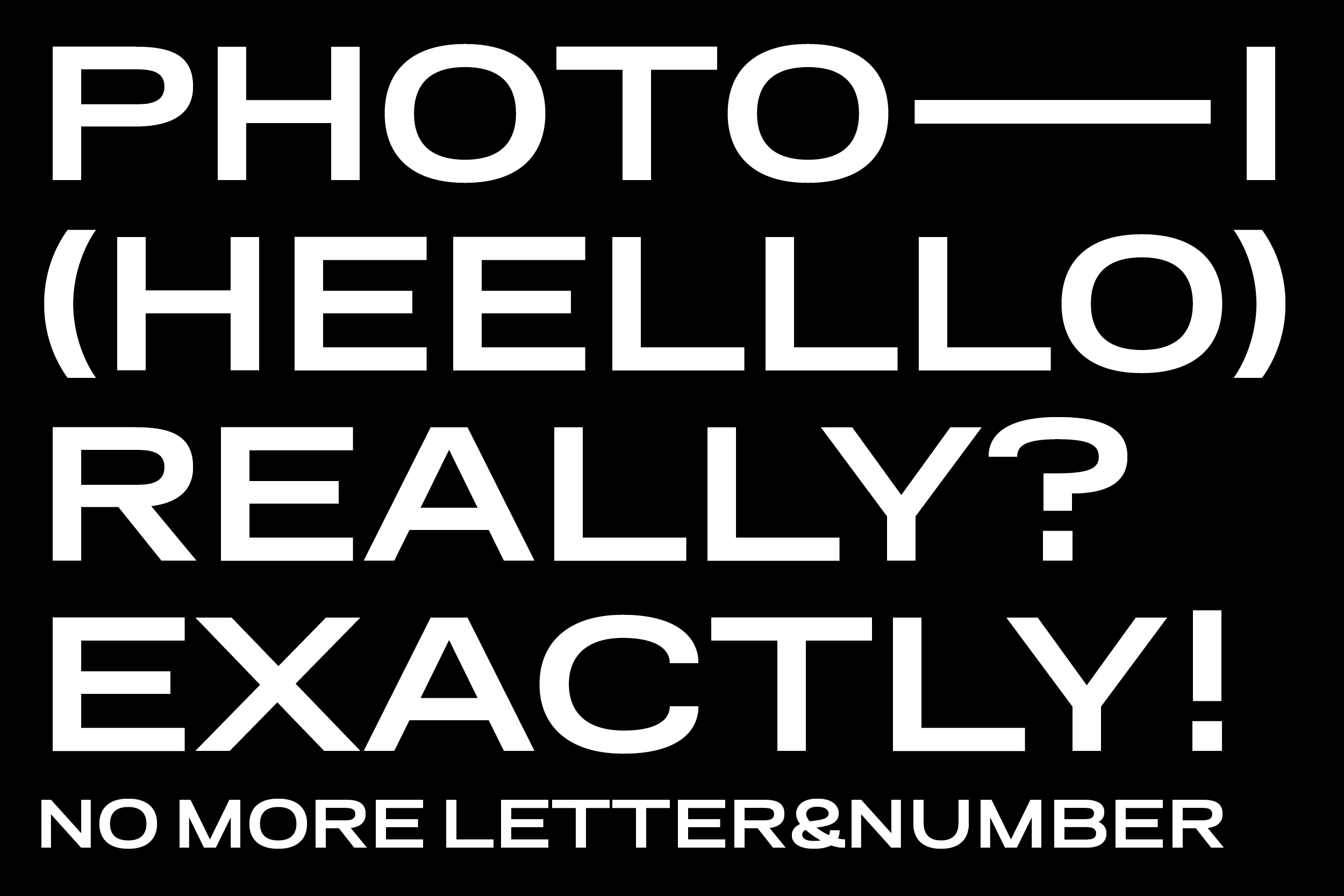 »Sometimes a specific character set is more important, than the letters them selves. Basic letterforms combined with the specific glyphs, icons, symbols & drawings can be a small project. This is the core value of custom design«