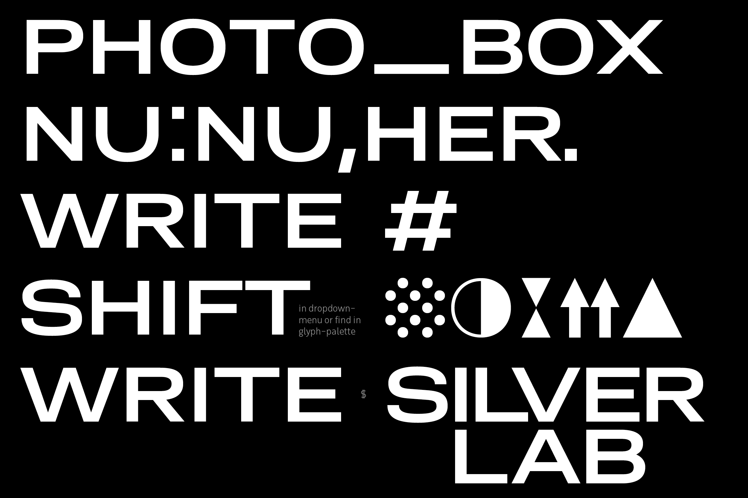 Typeface: Silverlab Client: Silverlab ApS Agency: Uncle Grey Design date: 2022 Contact: Trine Rask
