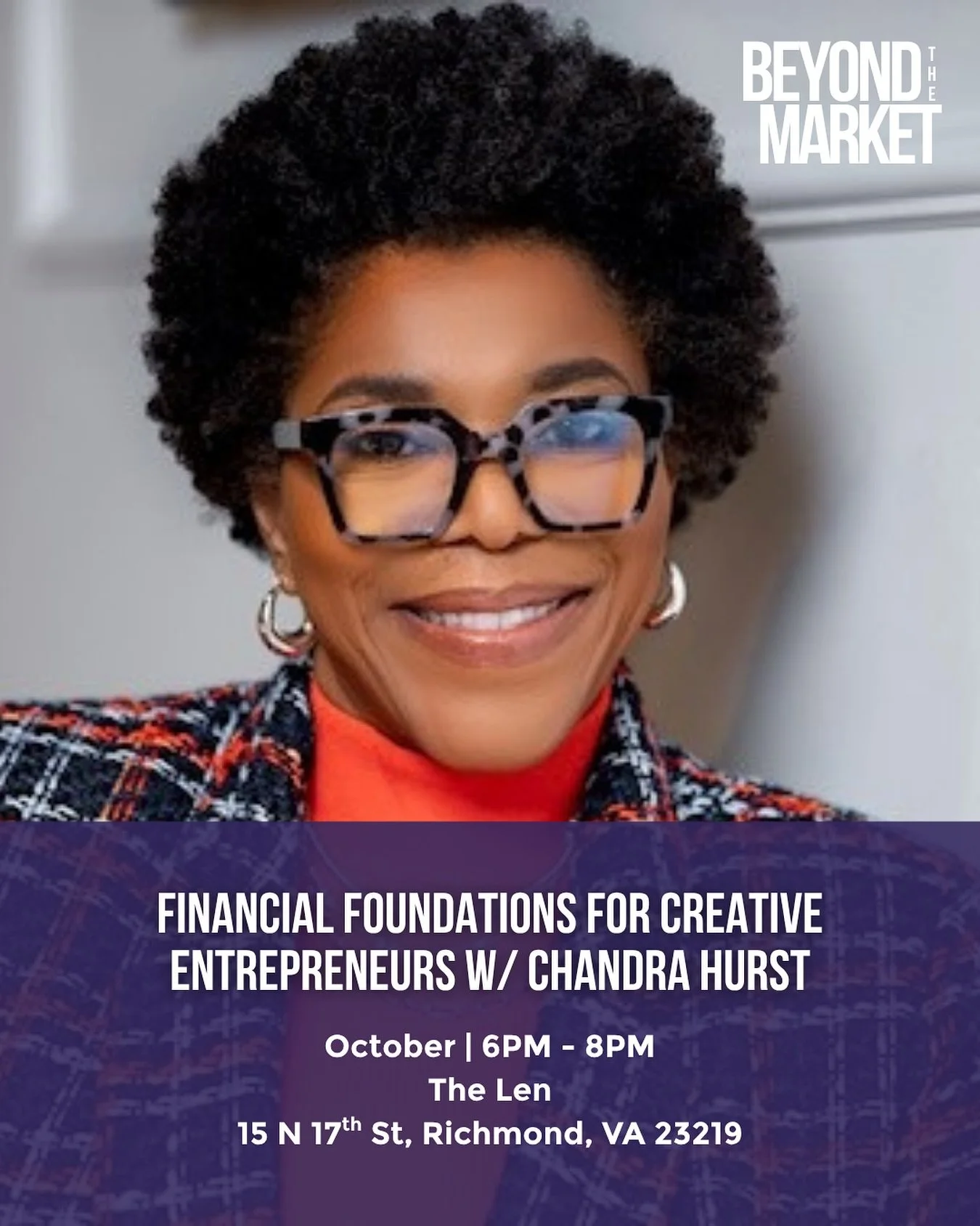 Grab your seat for Beyond the Market: Financial Foundations for Creative Entrepreneurs happening Thursday, October 23 from 6&ndash;8 PM at The Len!

This session will cover how to strengthen your financial systems as a creative entrepreneur. Whether 