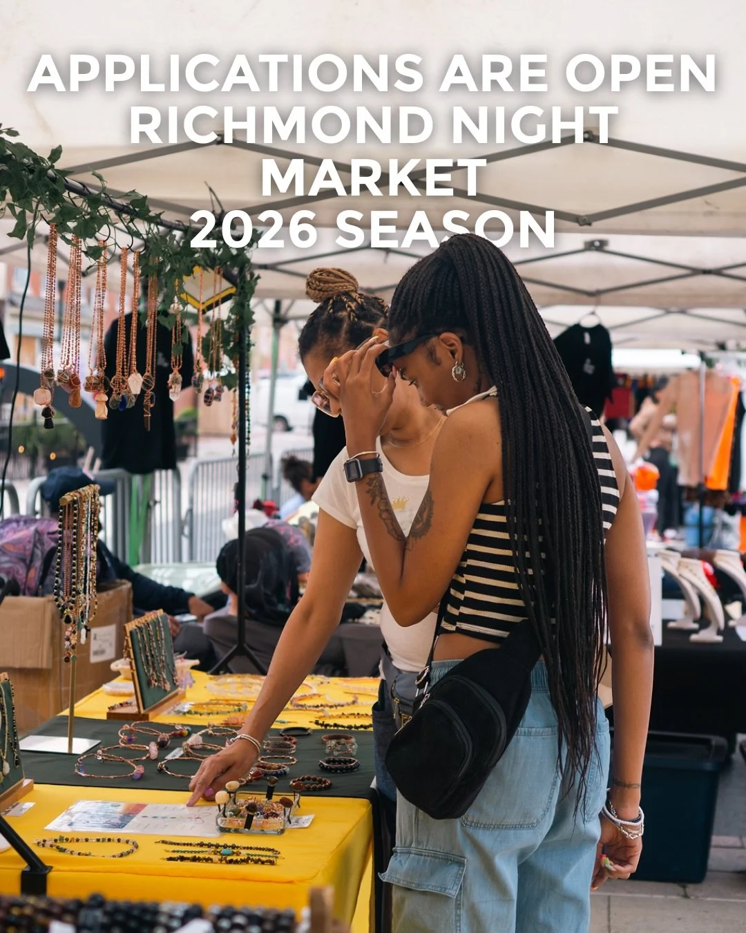Applications are officially open for the 2026 season of Richmond Night Market.

We&rsquo;re heading into our 8th year as a home and incubator for artists, makers, performers, and small business owners and we&rsquo;re building another intentional seas