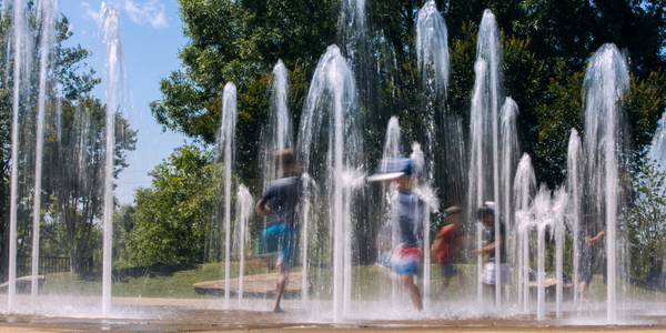kids enjoying a splash park