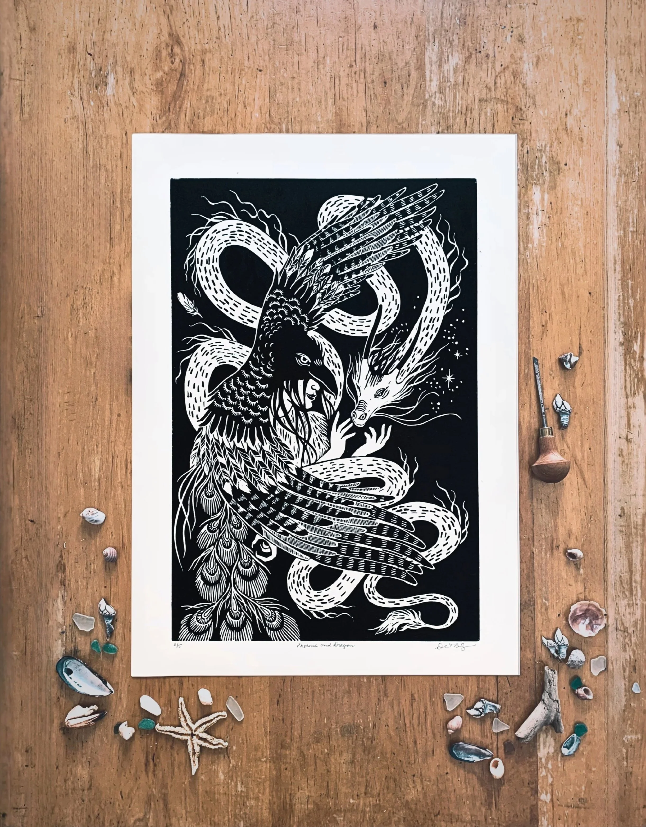 handmade printmaking art