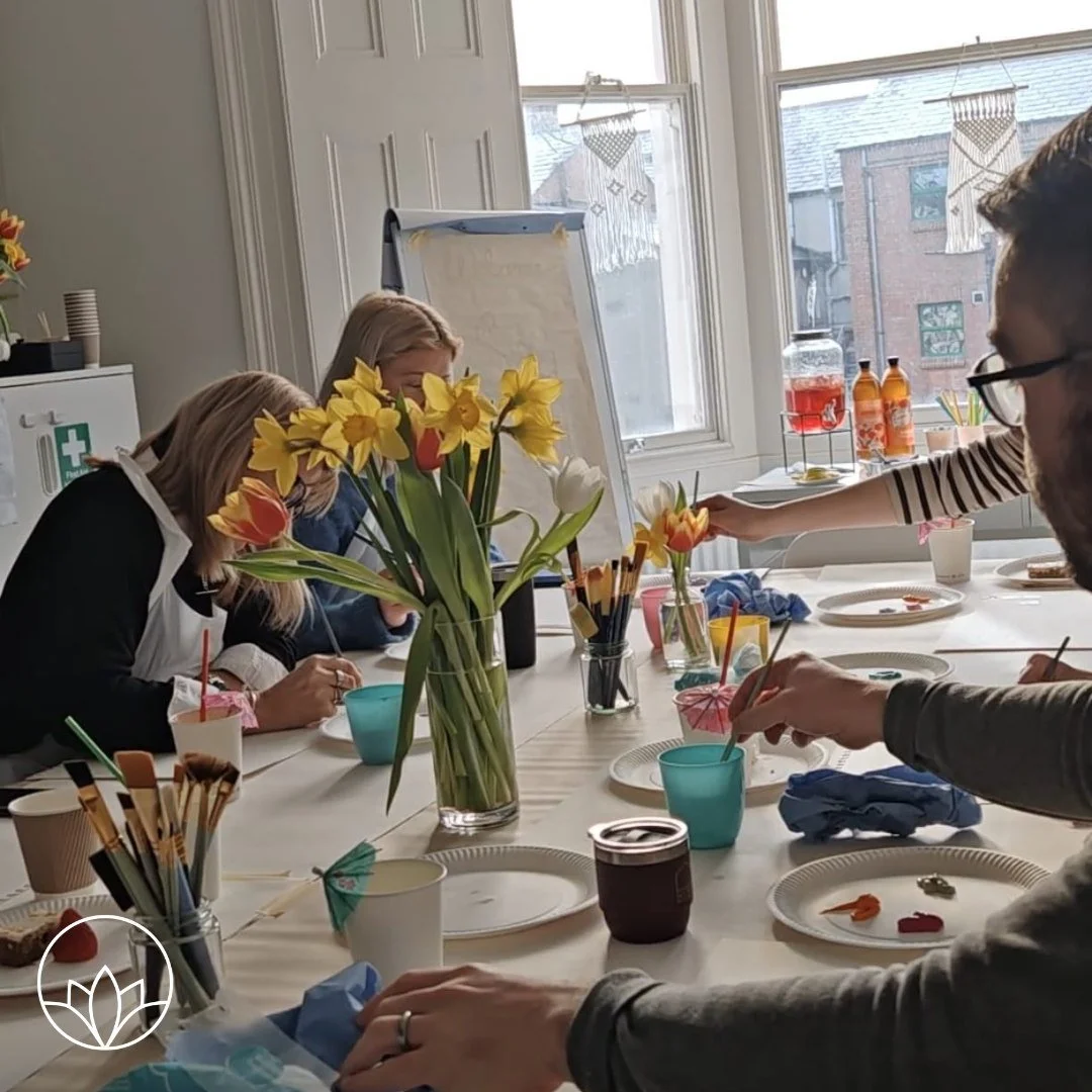 As part of our ongoing commitment to staff wellbeing, our staff team took part in a wellbeing morning with a &ldquo;Sip and Paint&rdquo; theme. They were led through a series of prompts focusing on the process of painting, not the final product. Staf