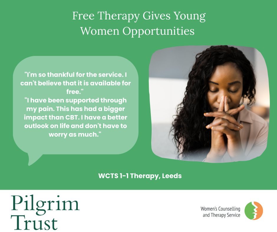 We are part of the Safe Space for Her Campaign with partners in Northern Ireland and North of England

Women&rsquo;s Counselling and Therapy, Leeds helps young women to find a way forward and face new challenges 

#safespaceforher