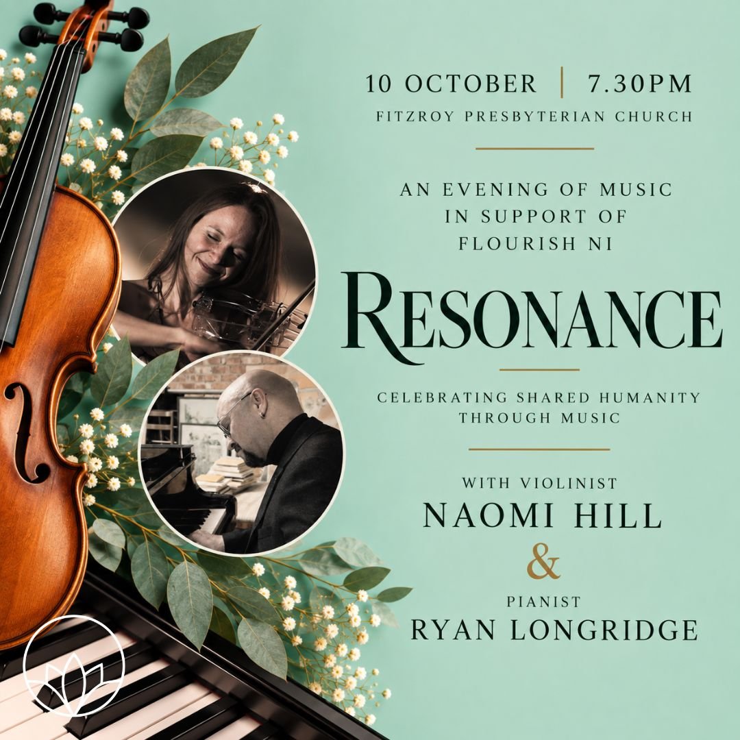 An evening of music in support of Flourish! 🎻🎹

We&rsquo;re delighted to share Resonance, a special evening of live music at Fitzroy Presbyterian Church on 10 October at 7.30pm.

All proceeds from the evening will help us continue supporting people