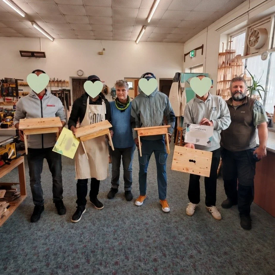 Over six weeks, some of the male survivors we support have been taking part in a woodworking and DIY course in collaboration with the @belfast.tool.library.

Experiences of trafficking and exploitation can leave survivors feeling isolated and lacking