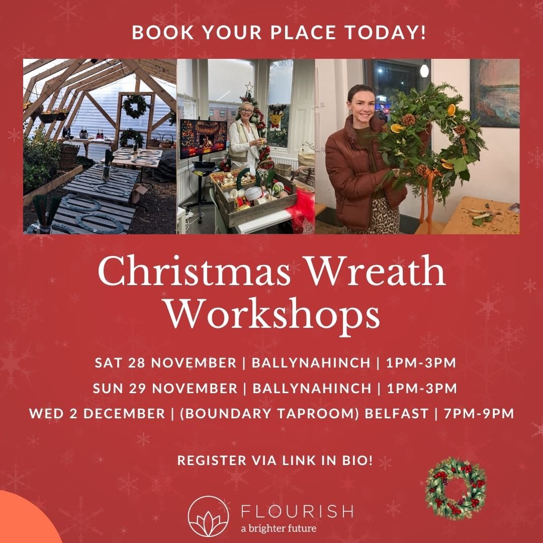 Christmas Wreath Workshops! 🎄

Fancy making your own wreath this Christmas? Come along to one of our workshops and help raise funds for the men and women we support.

📍 Ballynahinch | 28 &amp; 29 November, 1&ndash;3pm
📍 Boundary Tap Rooms, Belfast
