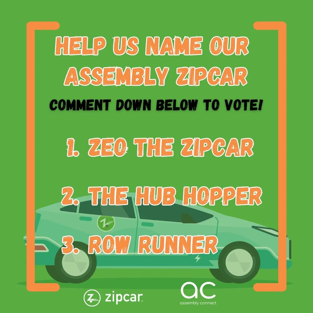🚗✨ Community Vote: Help Us Name Our Zipcar!

Last time, we asked for your best name ideas for our new Zipcar at the Mobility Hub at the corner of Grand Union Blvd &amp; Foley St -  and you delivered!

Now its time to name our ZipCar. We&rsquo;ve sel